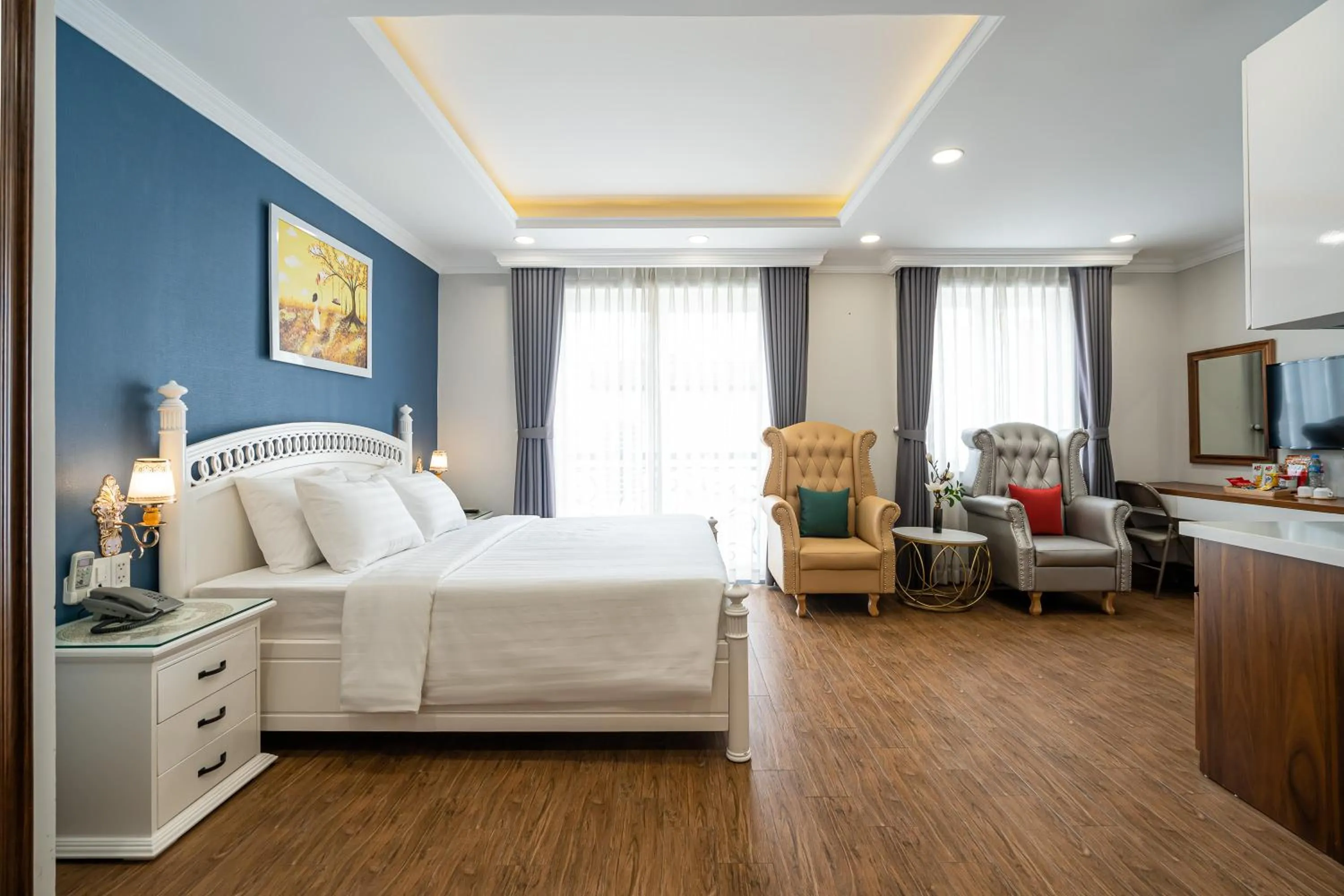 Bed in El Ocaso Boutique Hotel