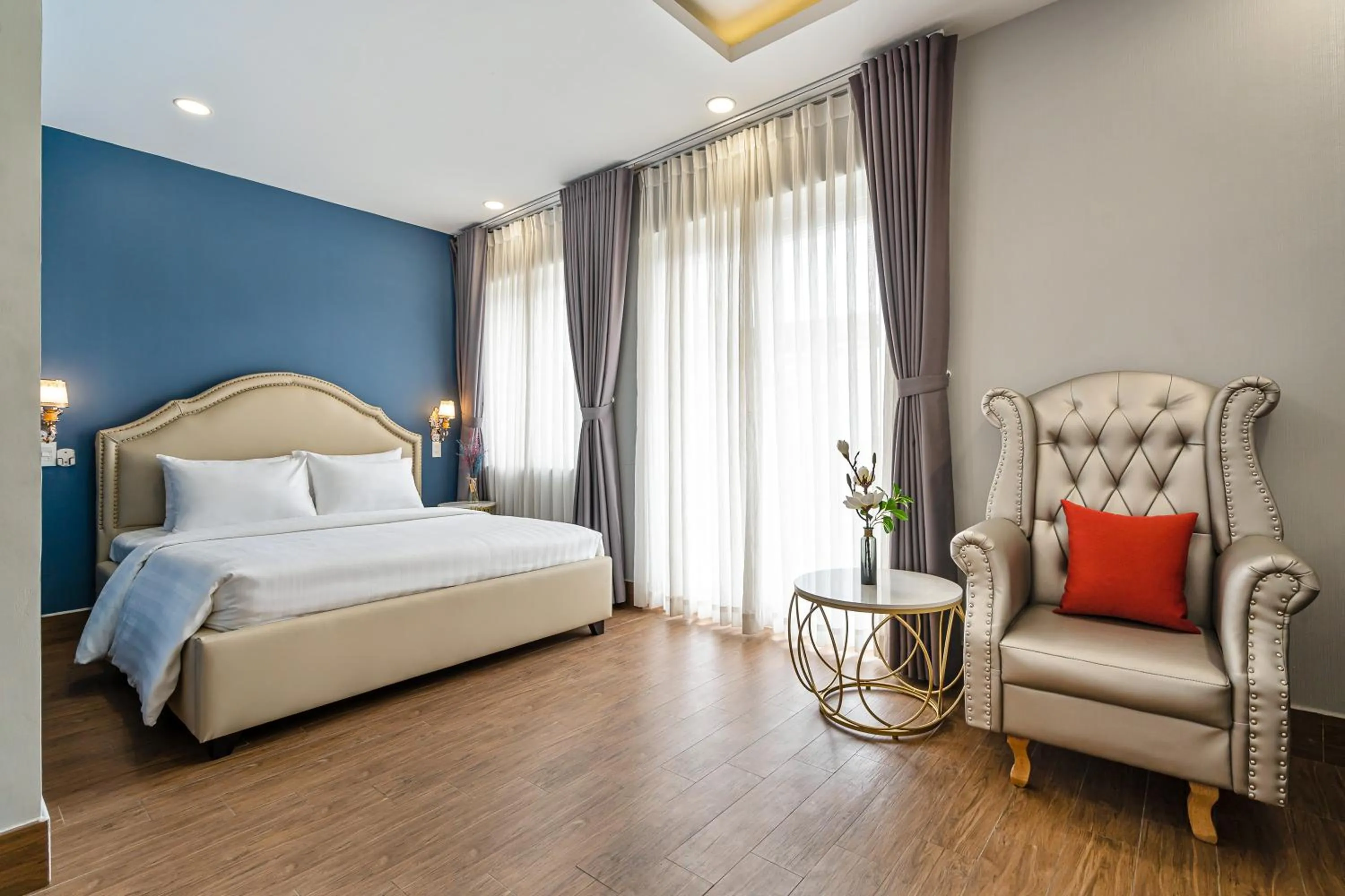 Bed in El Ocaso Boutique Hotel