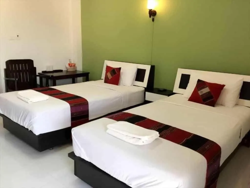 Bed in Nan Treasure Hotel