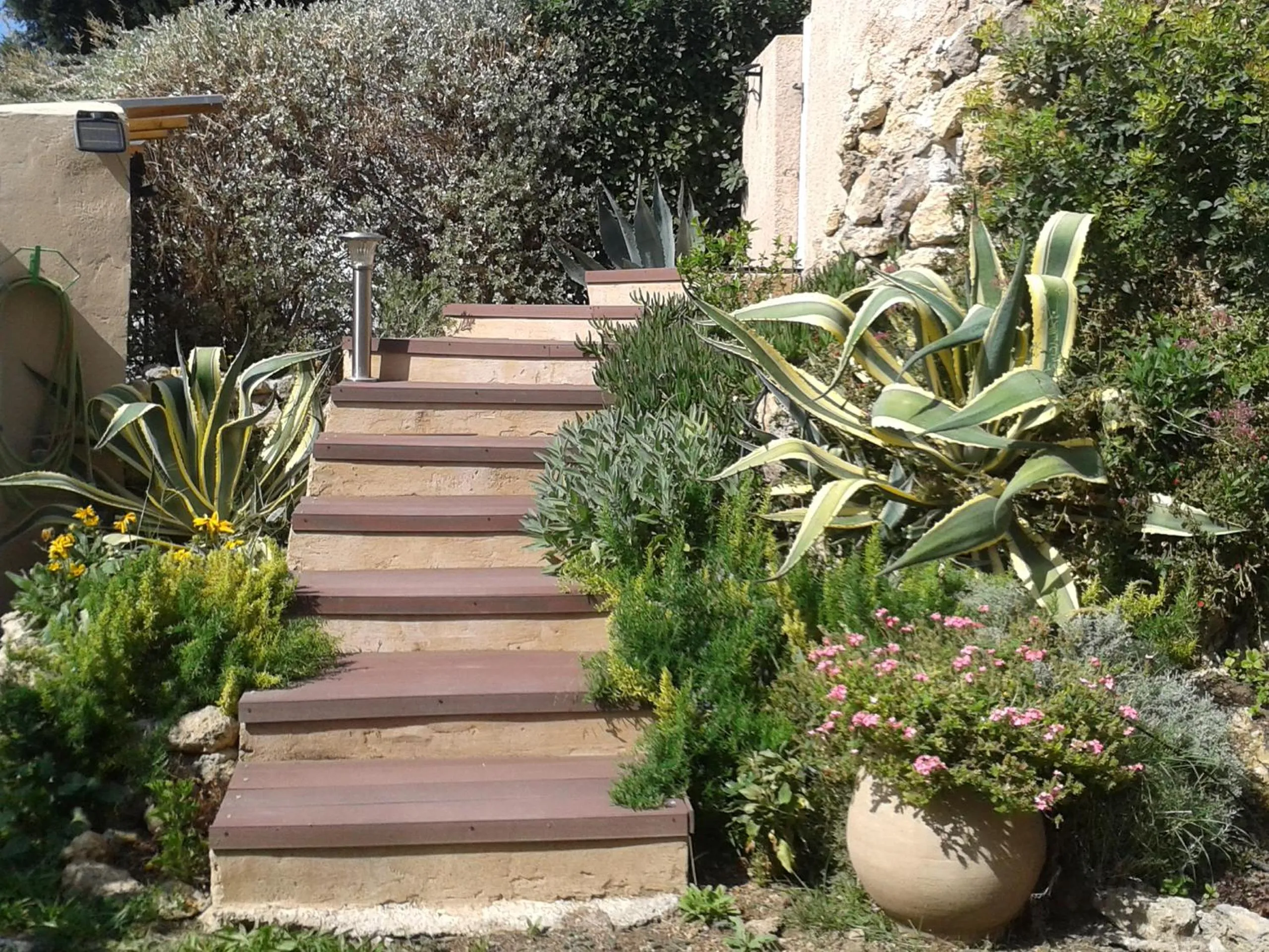 Garden view in B&B La Campagne