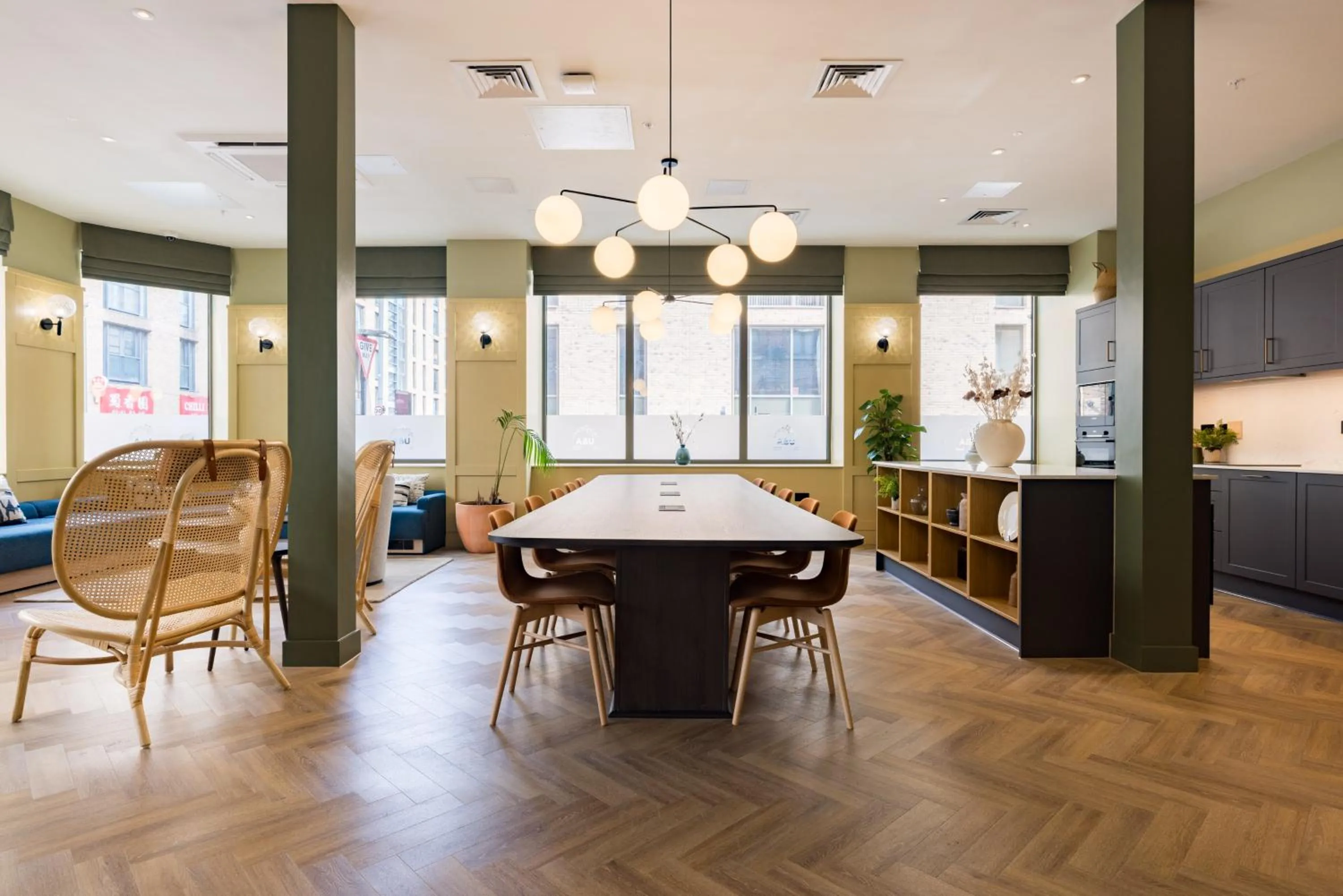 Communal kitchen in Charles Hope Birmingham Centre