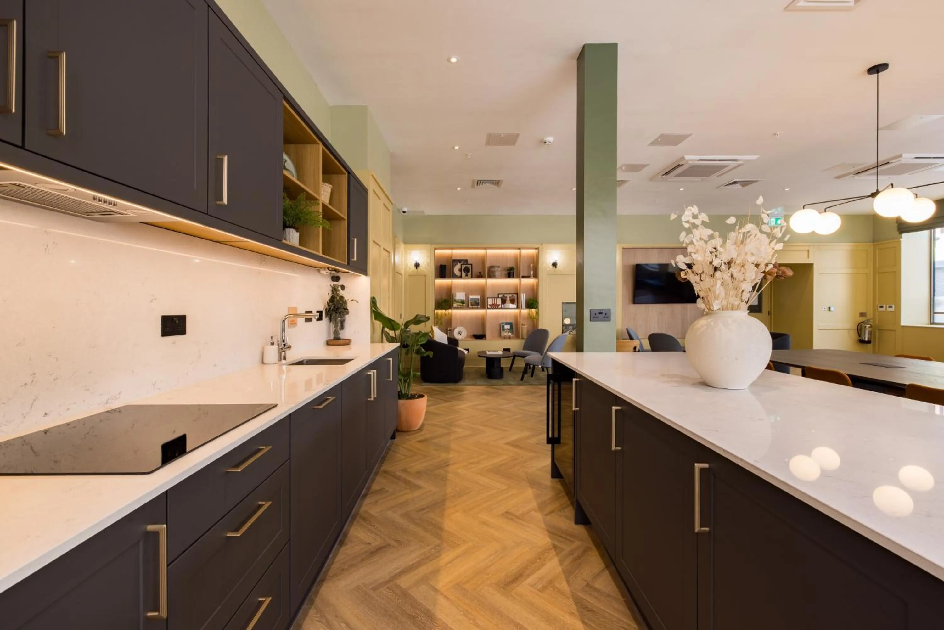 Communal lounge/ TV room in Charles Hope Birmingham Centre