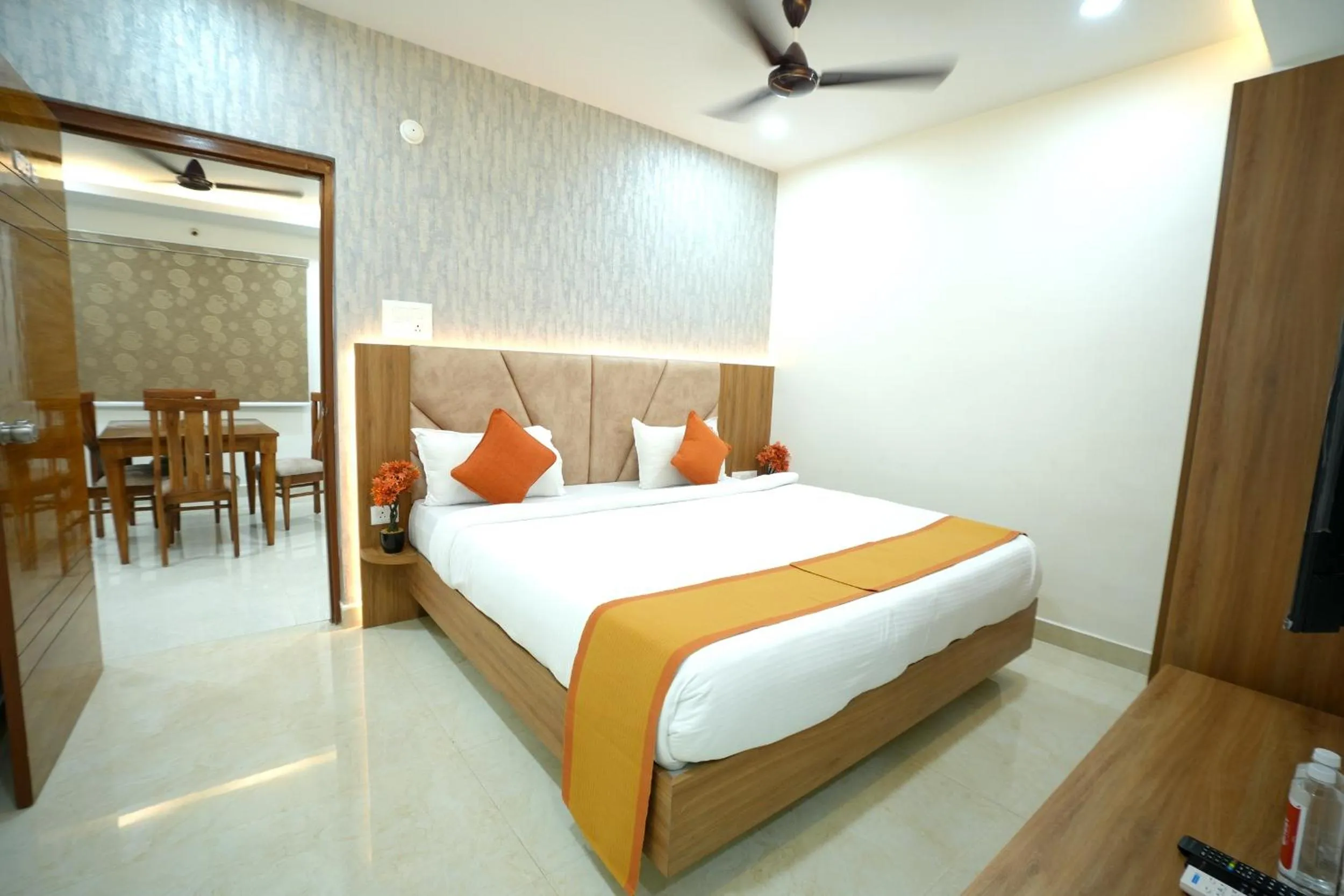 Bedroom, Bed in Hotel Viola Suites Madhapur, Business Hotel