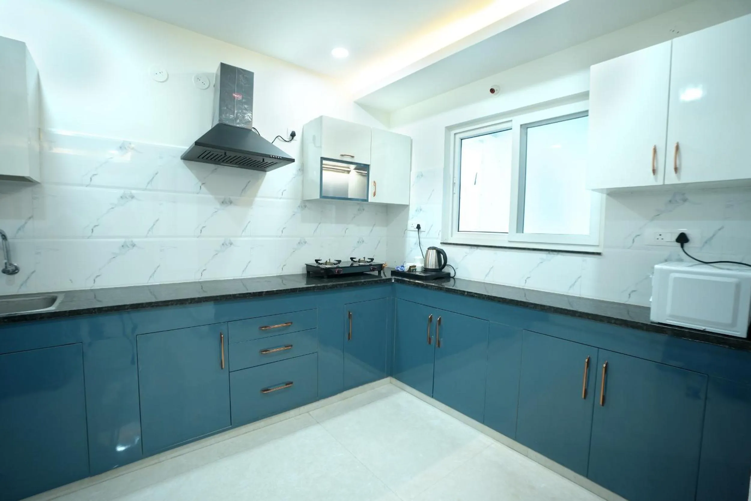 Kitchen or kitchenette in Hotel Viola Suites Madhapur, Business Hotel