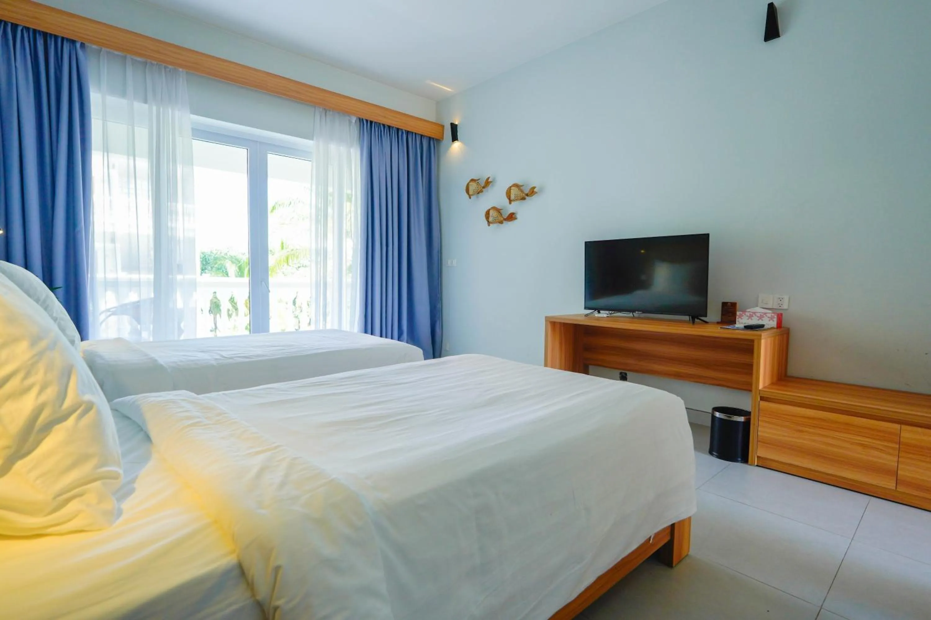 Bed in Mercury Phu Quoc Resort & Villas