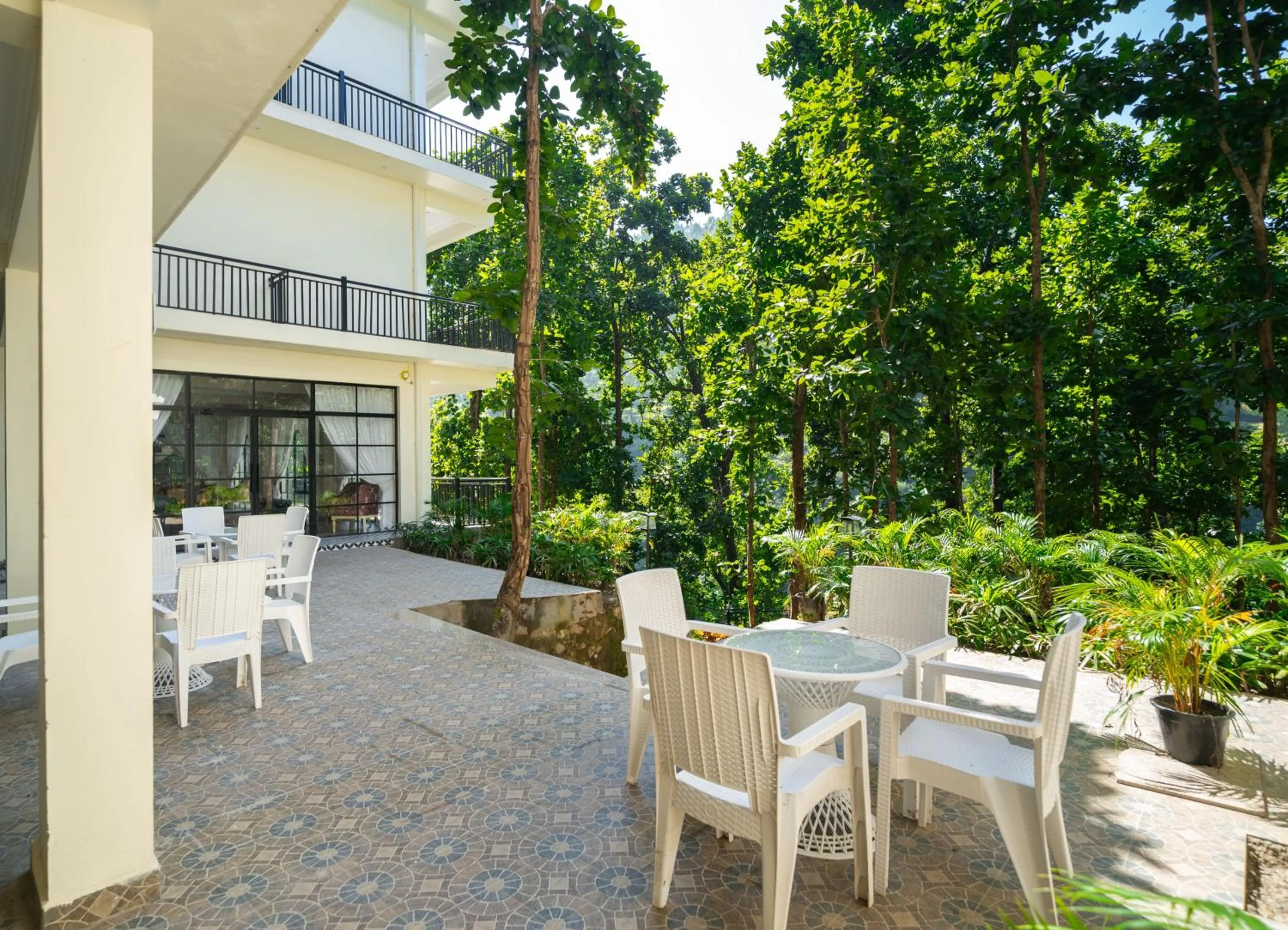 Seating area in Marten's Wilderness Retreat