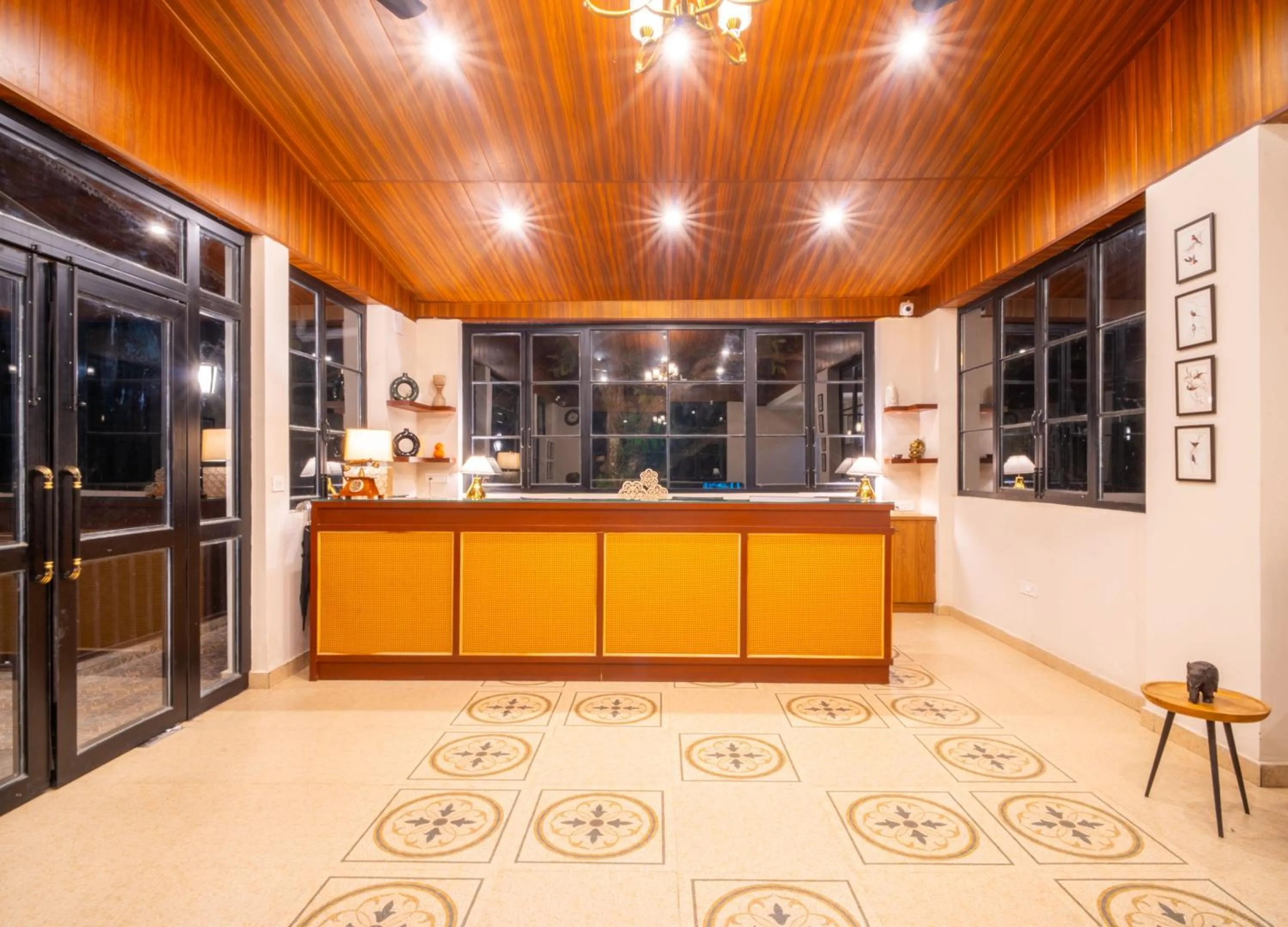 Lobby or reception in Marten's Wilderness Retreat