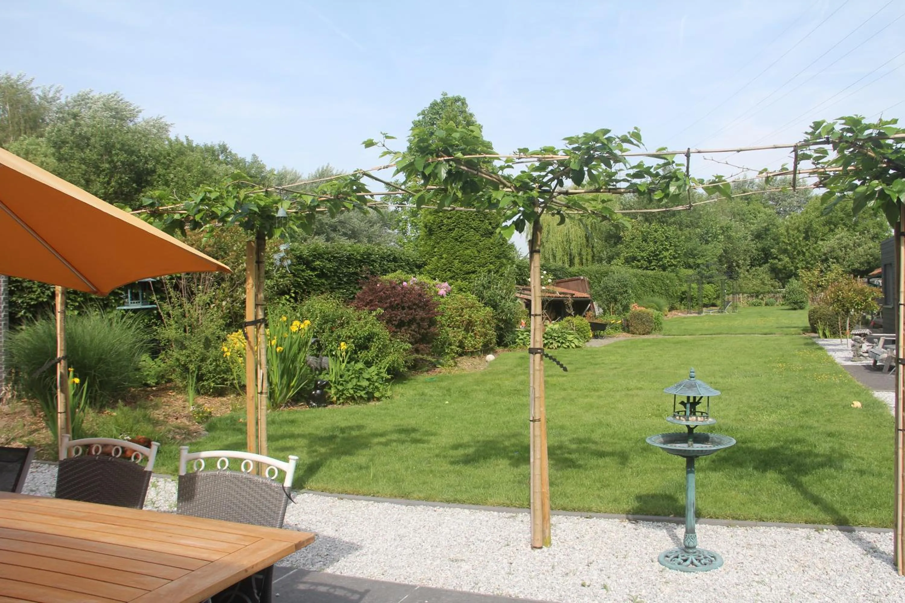 Garden in B&B Het KoeKoeKsnest Schelle