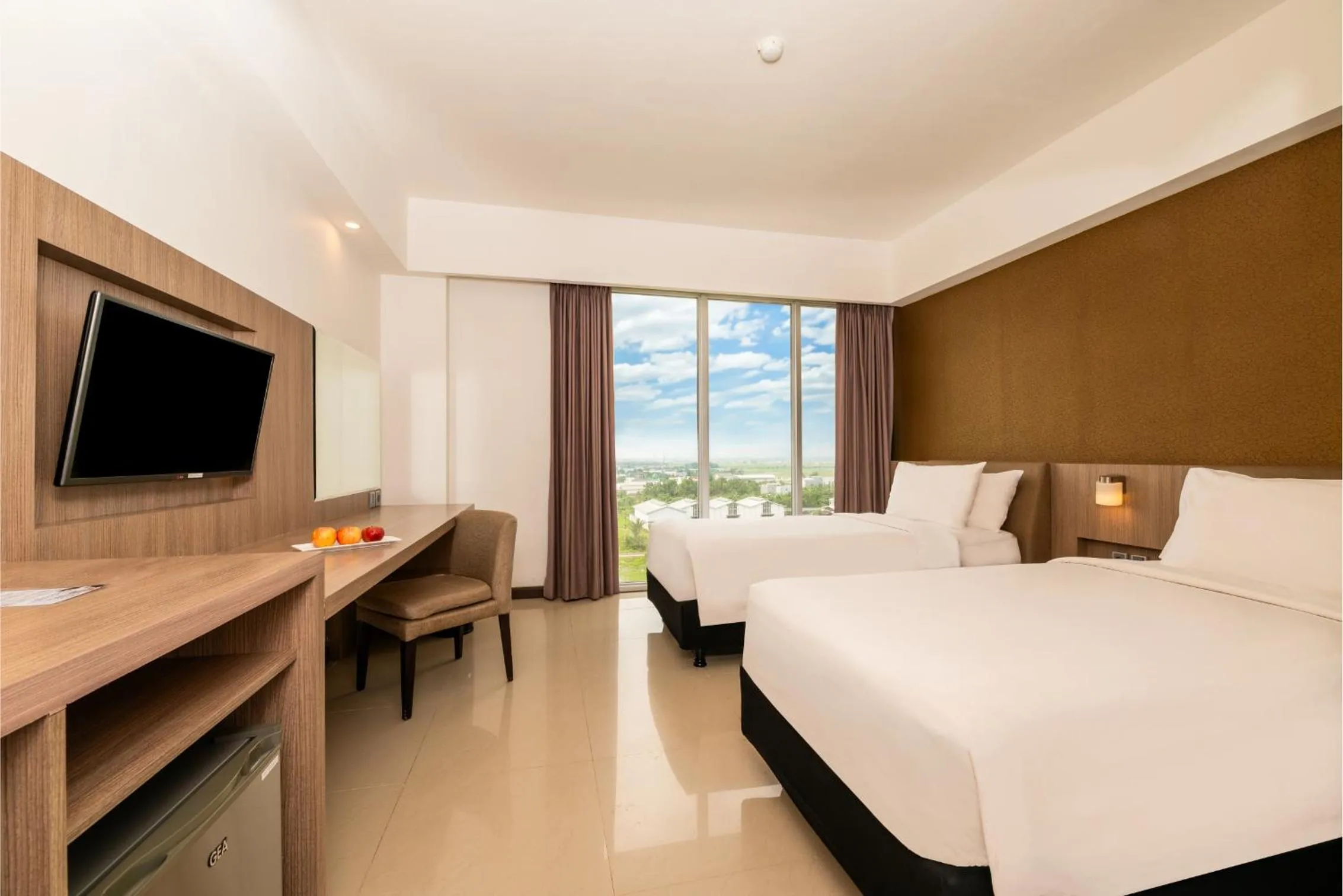 Bed in Grand Tan Banjarmasin Hotel & Convention Center
