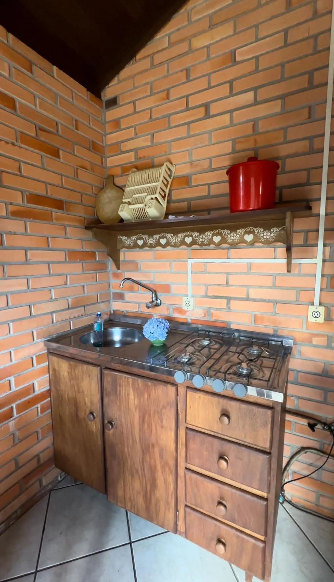 Kitchen or kitchenette in Parque Da Cachoeira