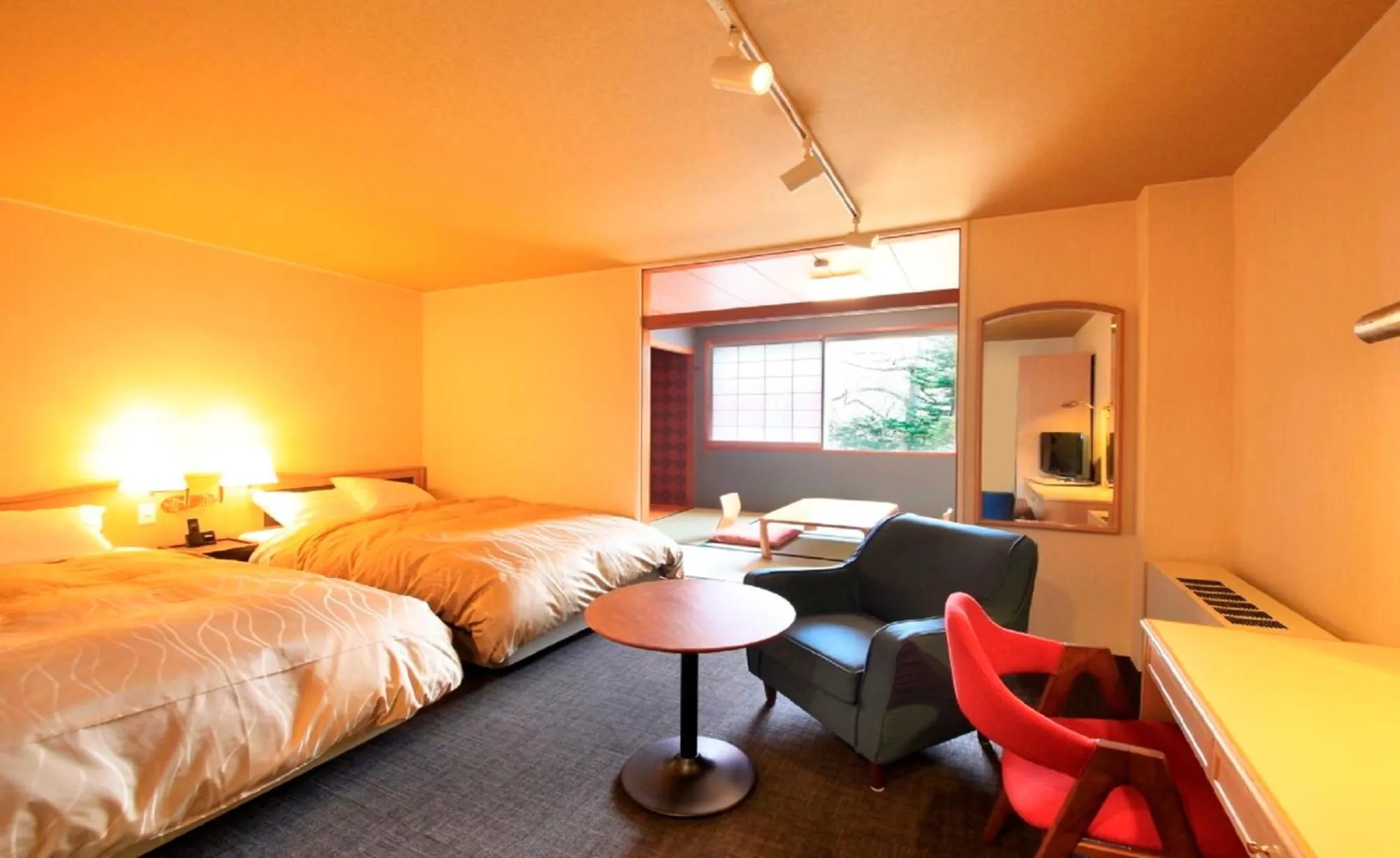 Photo of the whole room, Bed in Yutorelo Karuizawa Hotel
