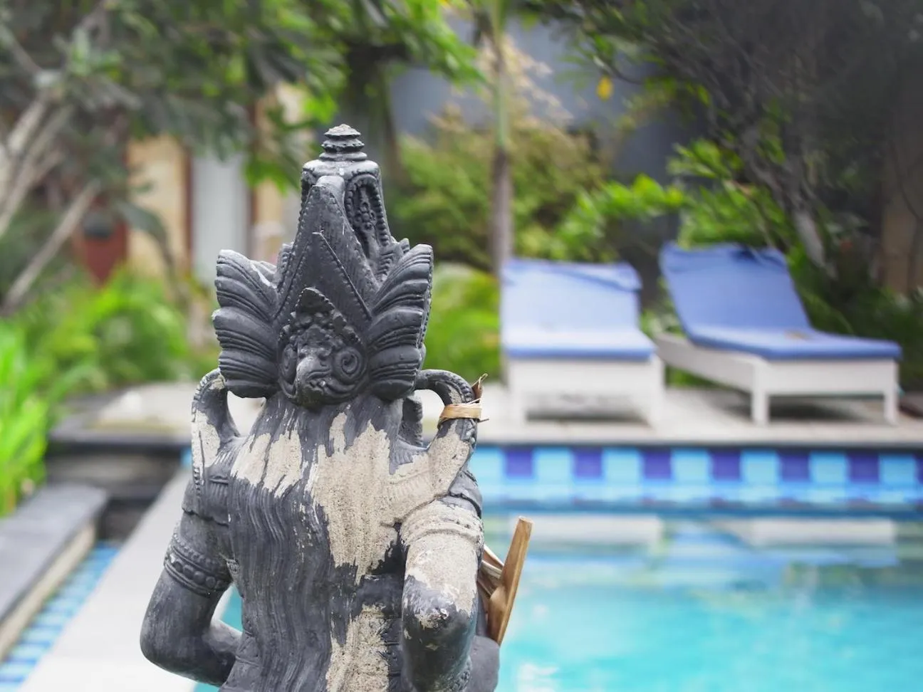 Swimming pool in Nyoman Guesthouse and Grill