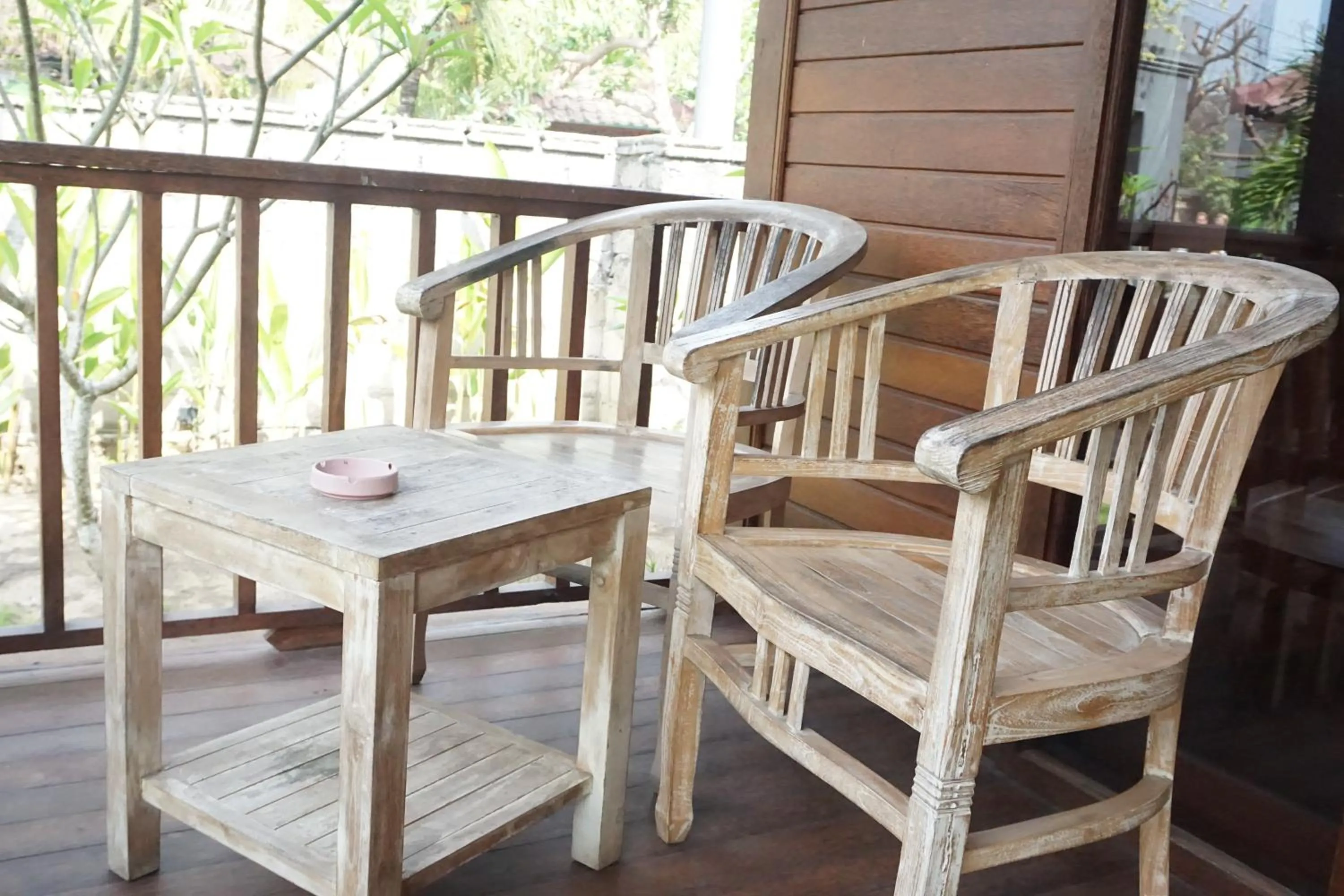 Balcony/Terrace in Nyoman Guesthouse and Grill