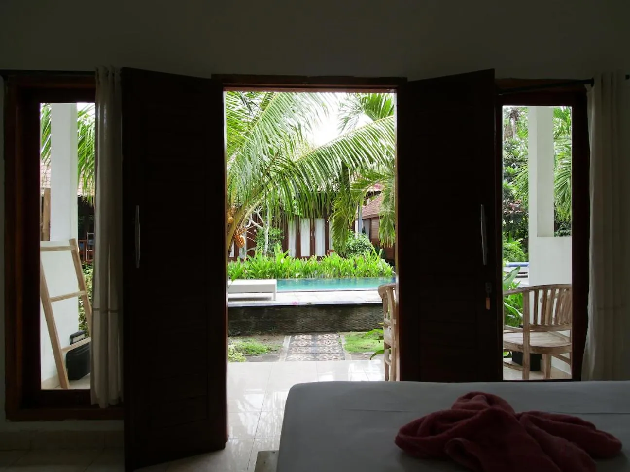 Garden view in Nyoman Guesthouse and Grill