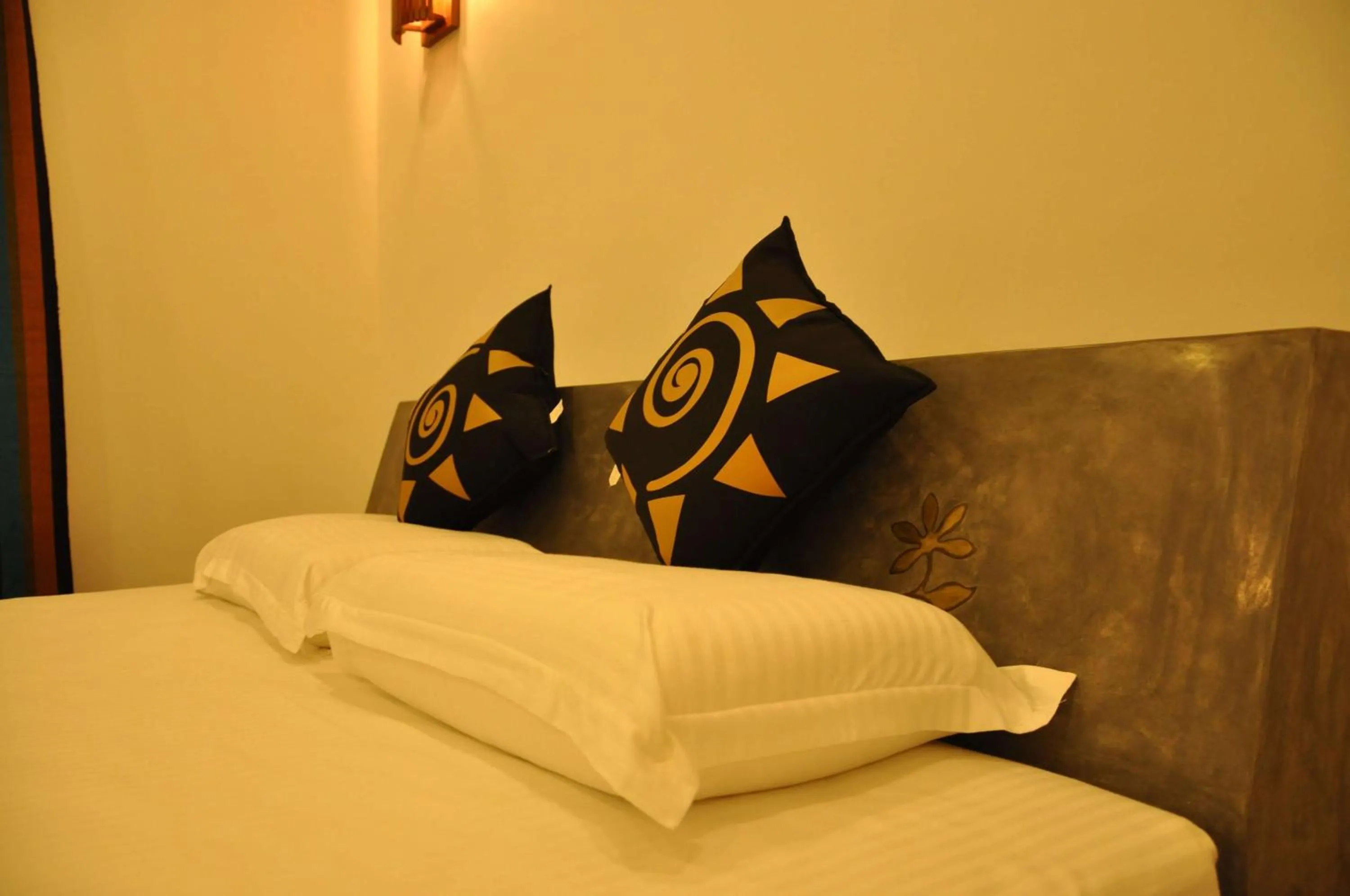 Bed in Green Villa Unawatuna