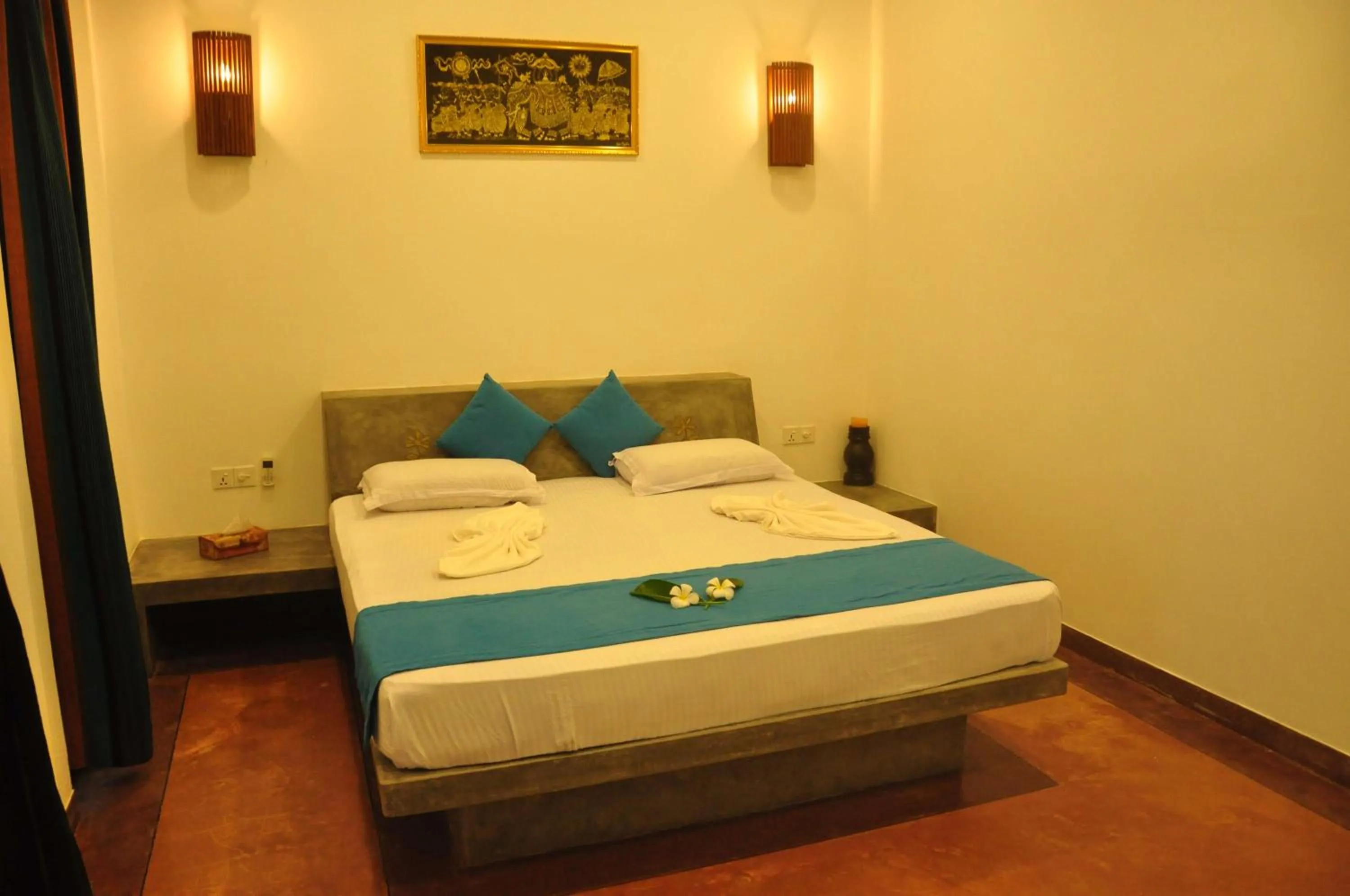 Bedroom, Bed in Green Villa Unawatuna