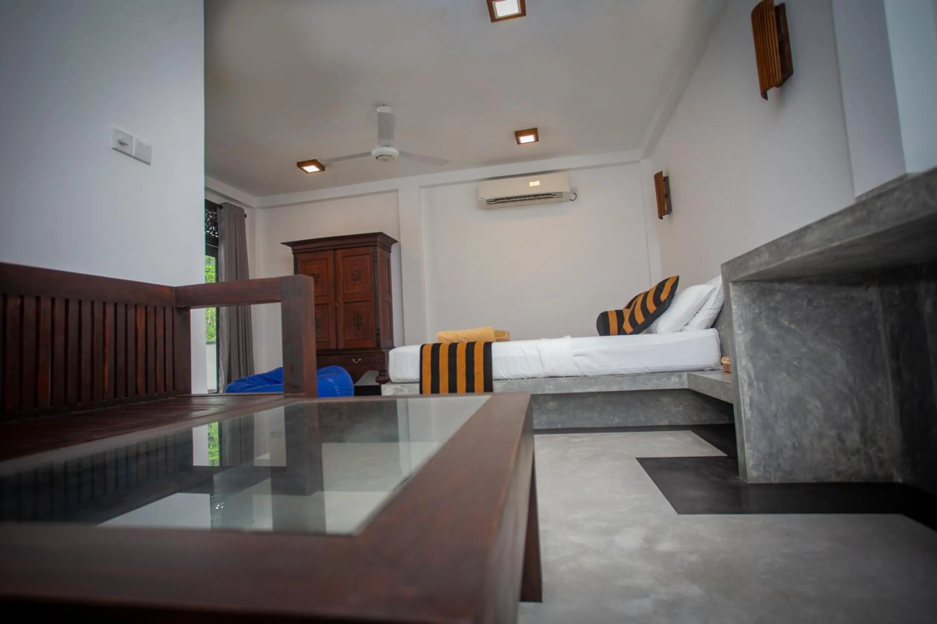 Bedroom, Bed in Green Villa Unawatuna