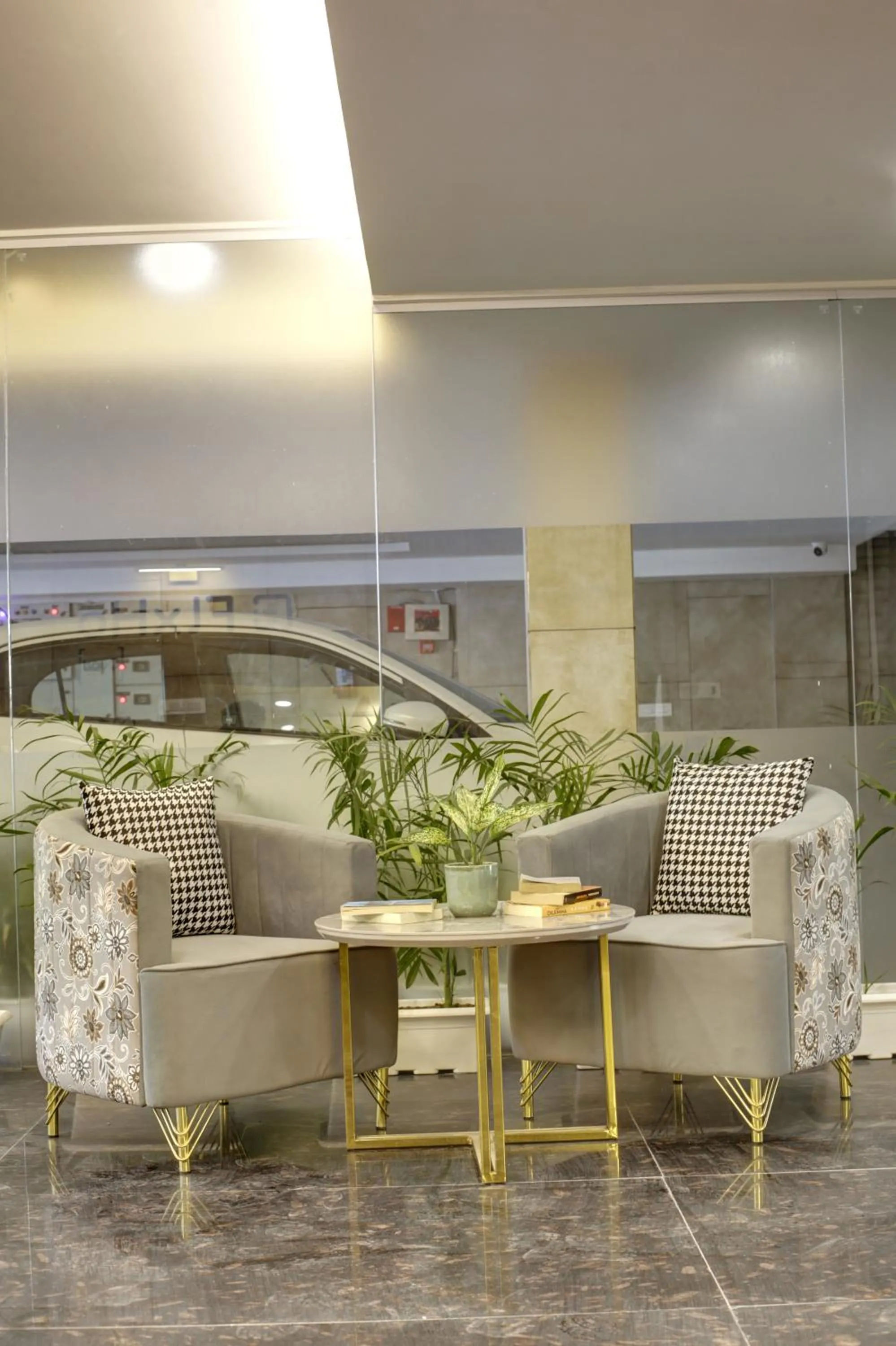 Seating area in FlxHo Quad - Luxury Studio Apart Hotel DLF Cyber City