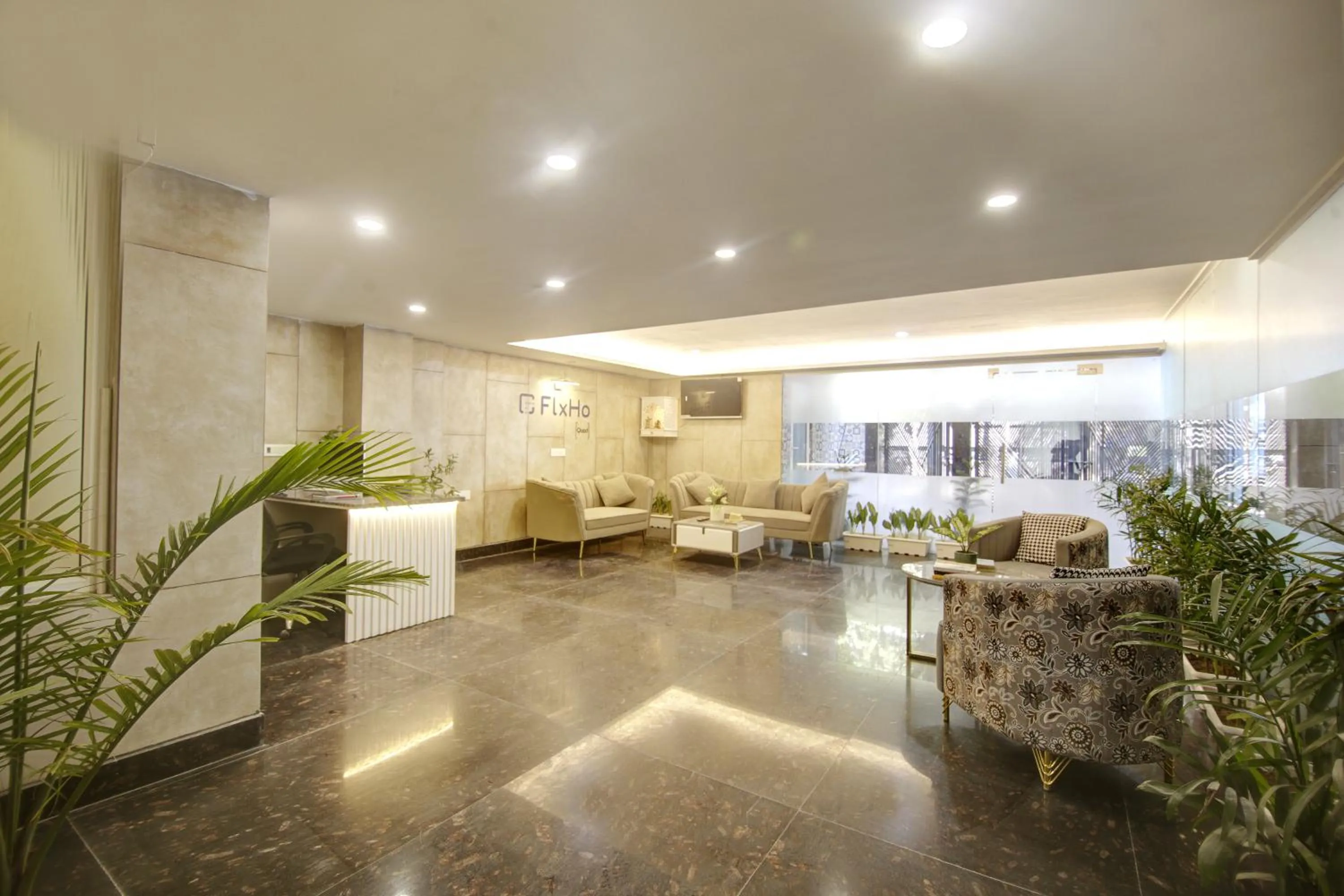 Lobby or reception in FlxHo Quad - Luxury Studio Apart Hotel DLF Cyber City