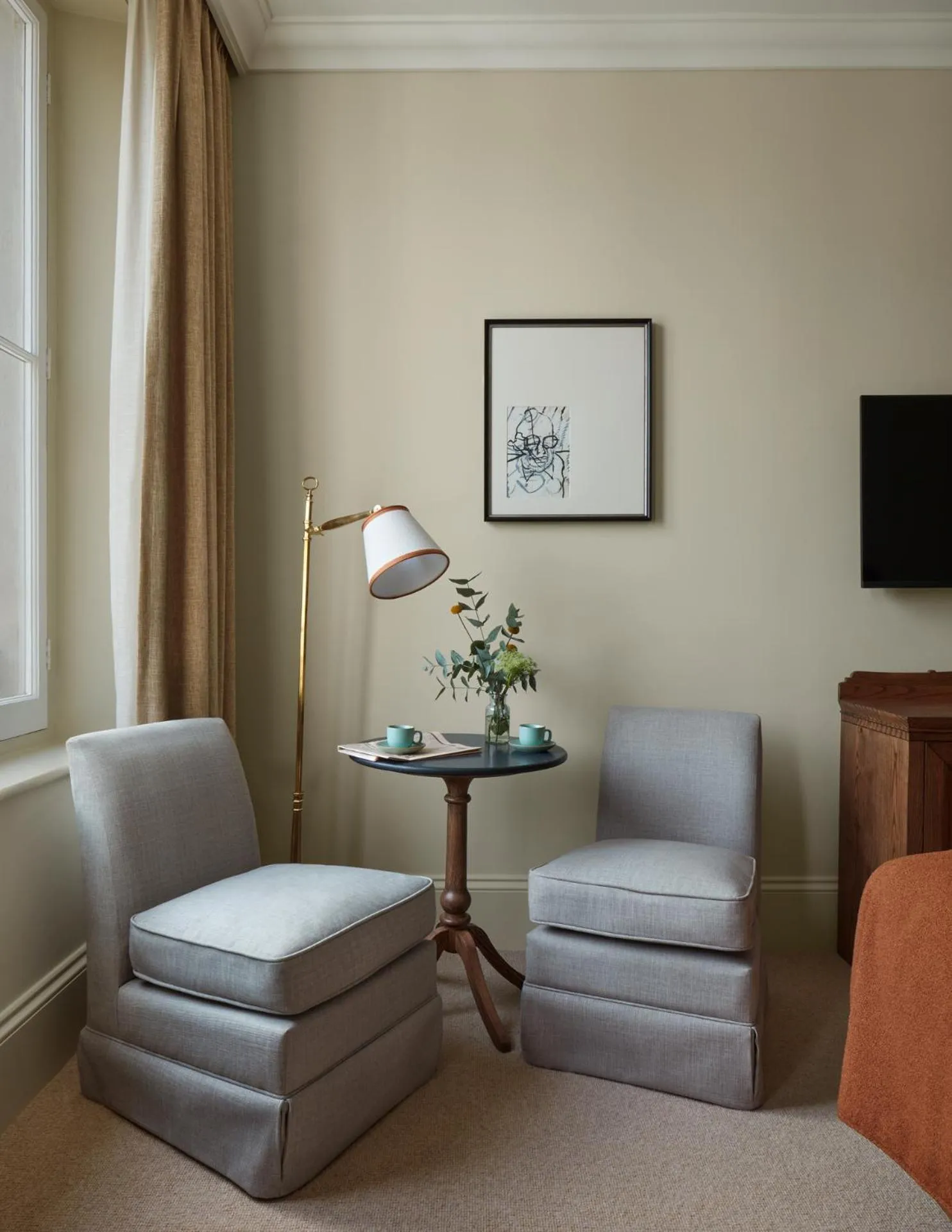 Seating area in Miiro Templeton Garden