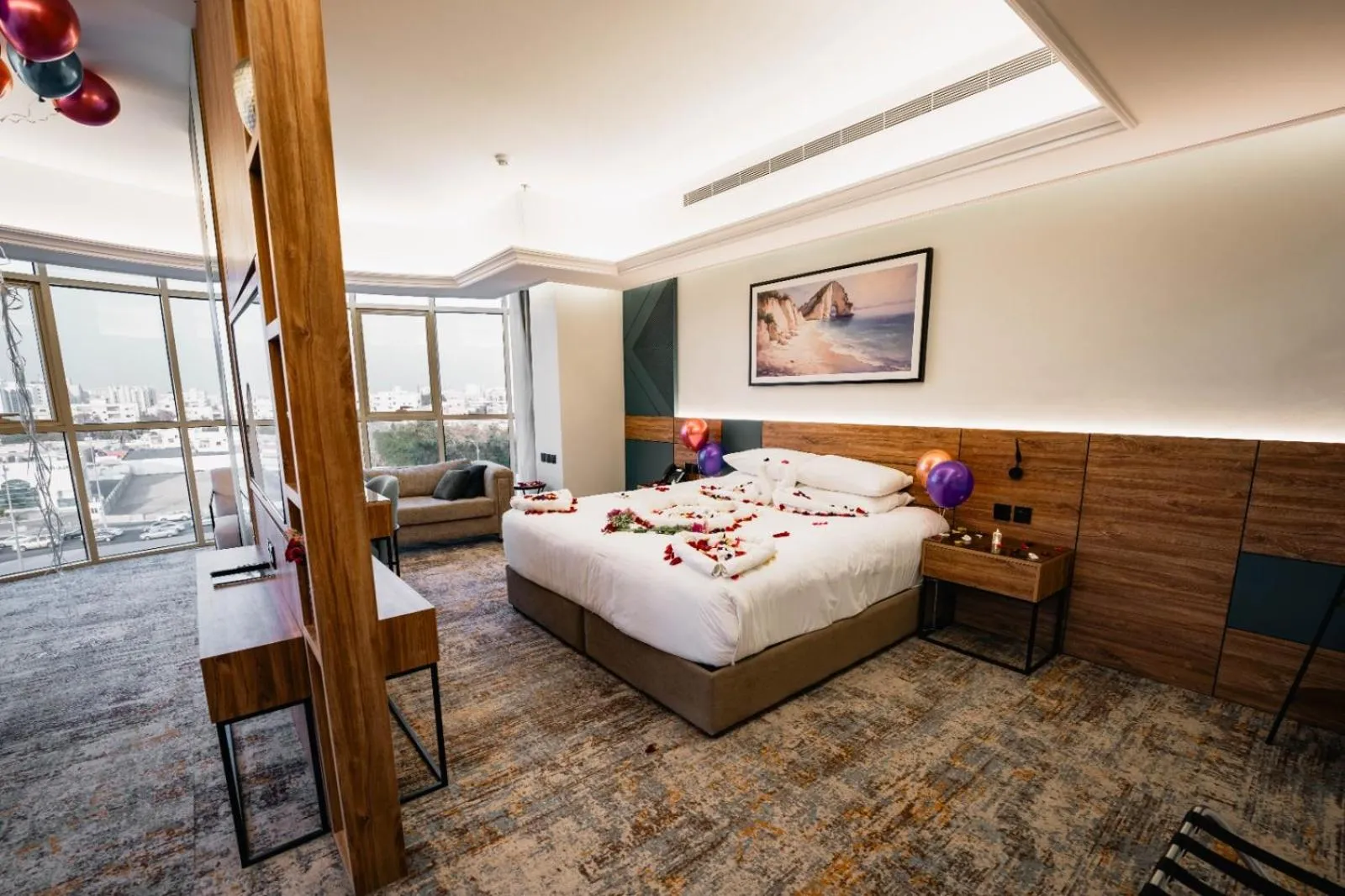 Photo of the whole room, Bed in Aluya Hotel