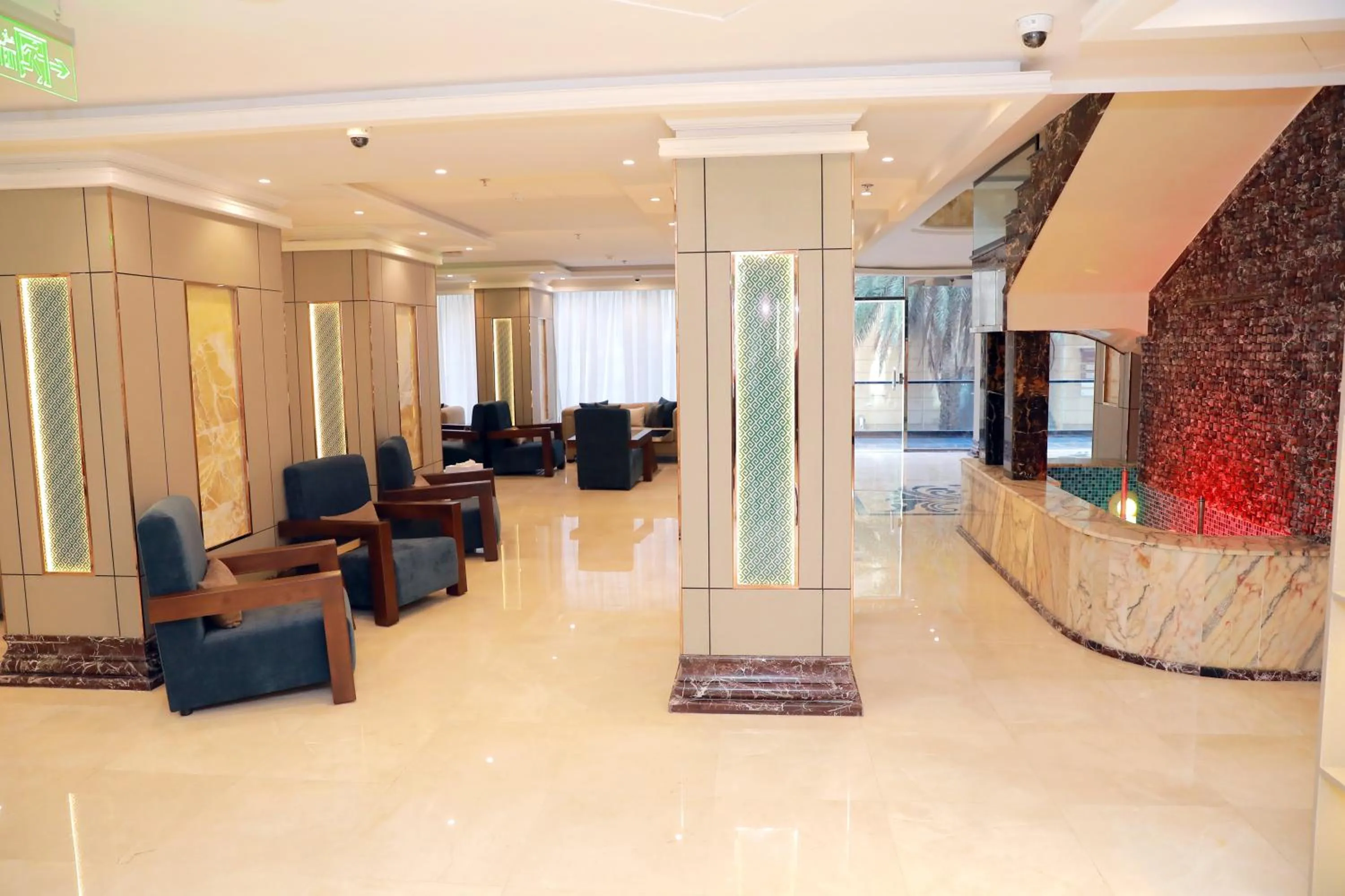 Seating area in Aluya Hotel