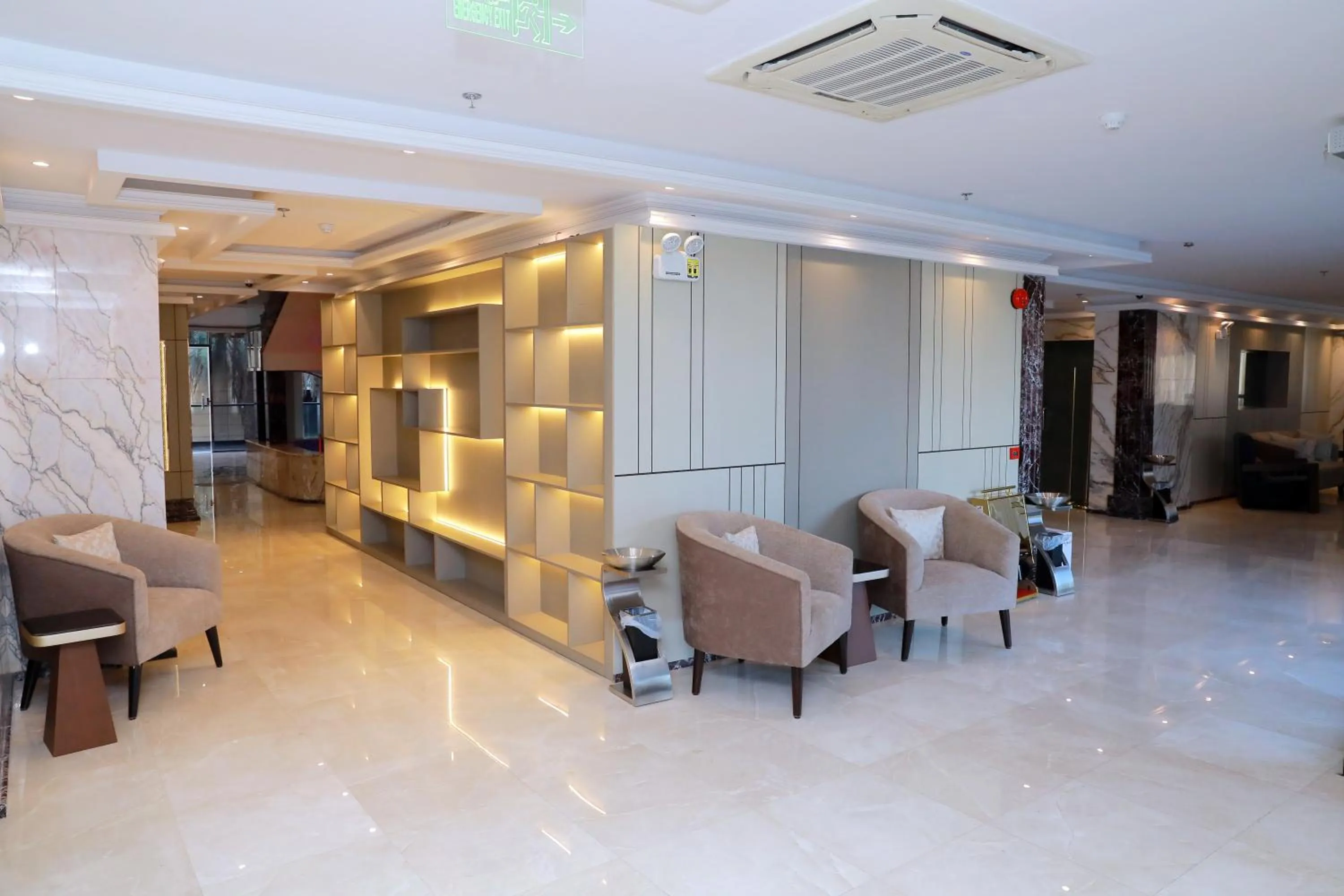 Seating area in Aluya Hotel