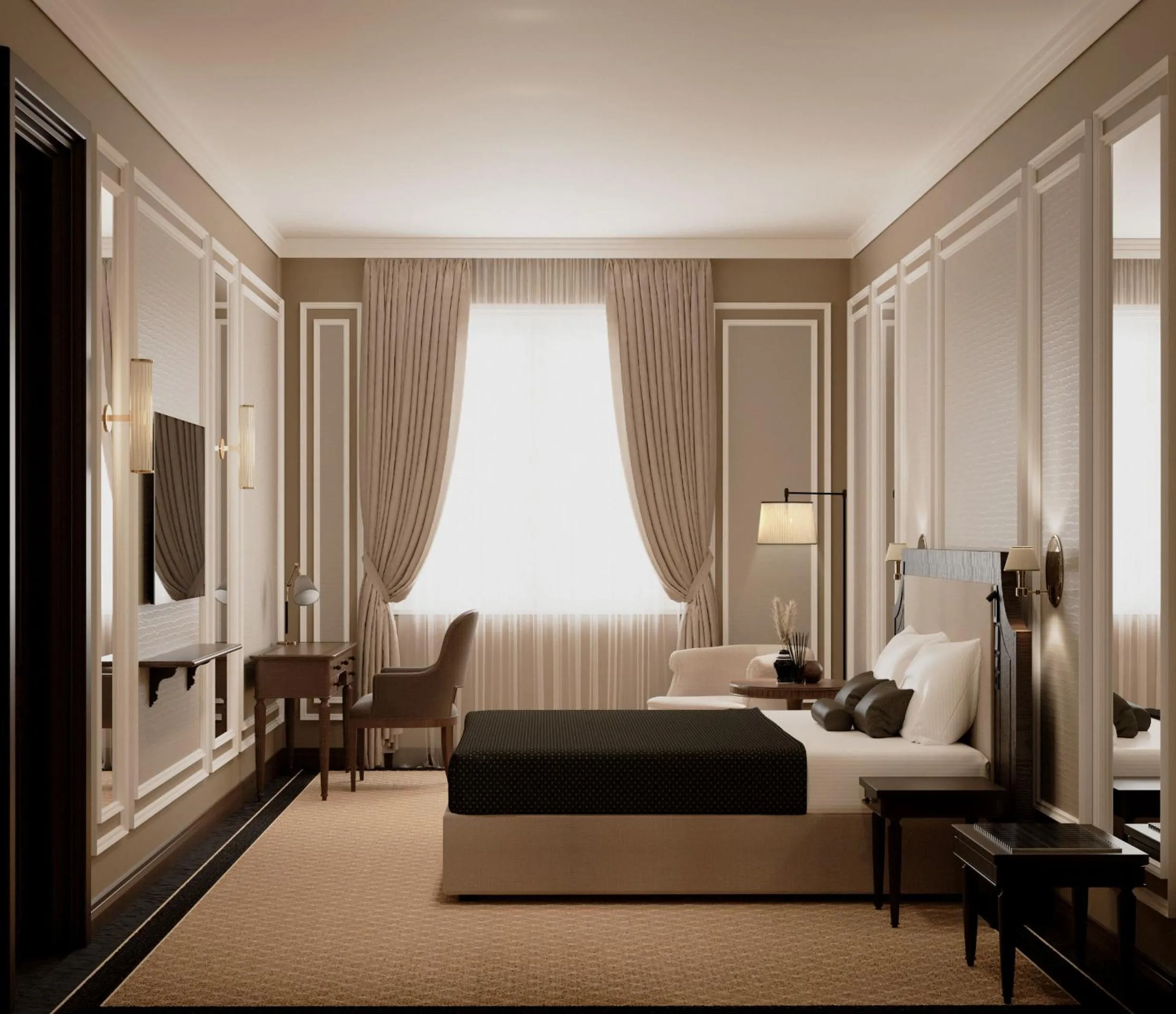 Bed in GoldenEye Hotel & Casino