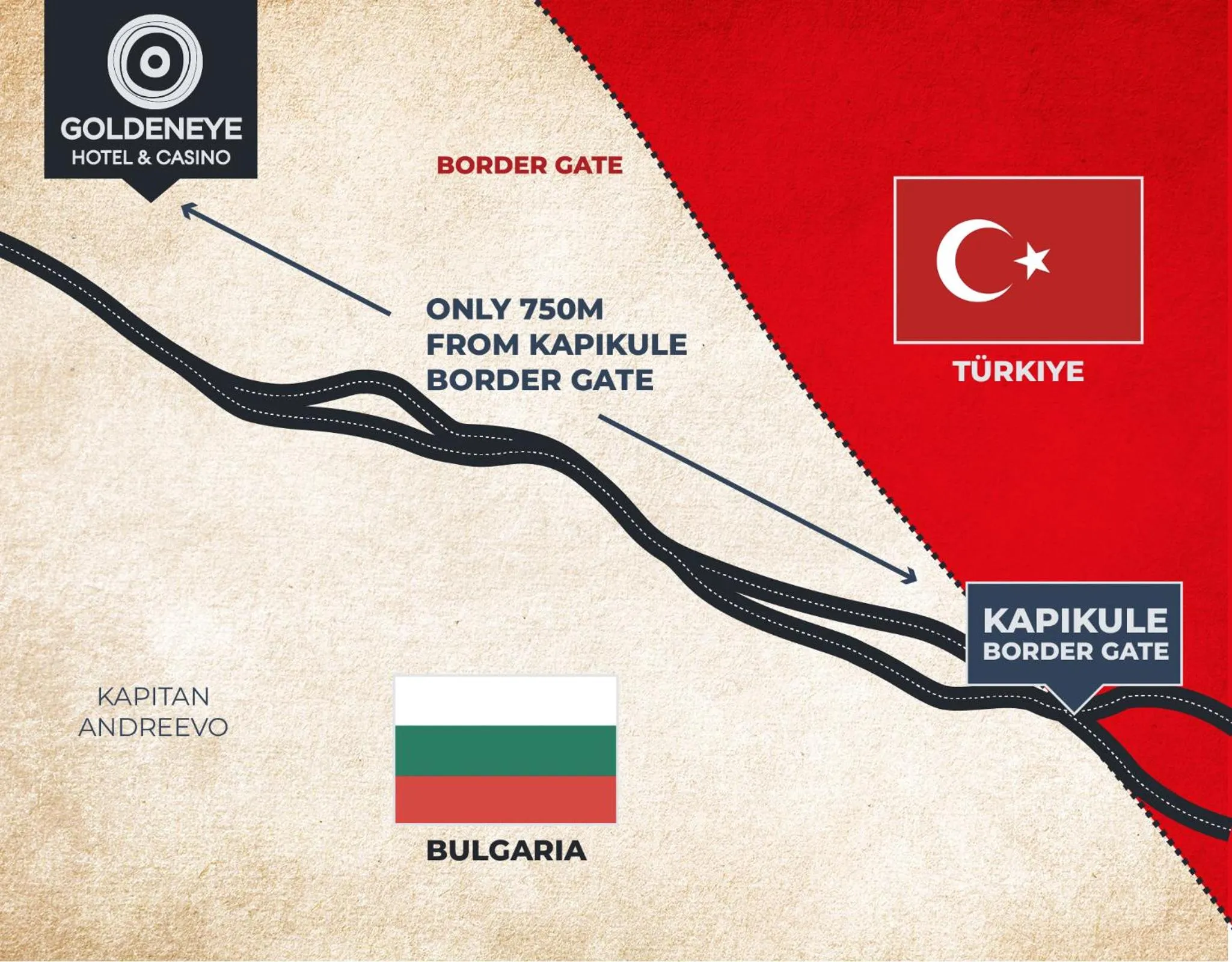 Landmark view in GoldenEye Hotel & Casino