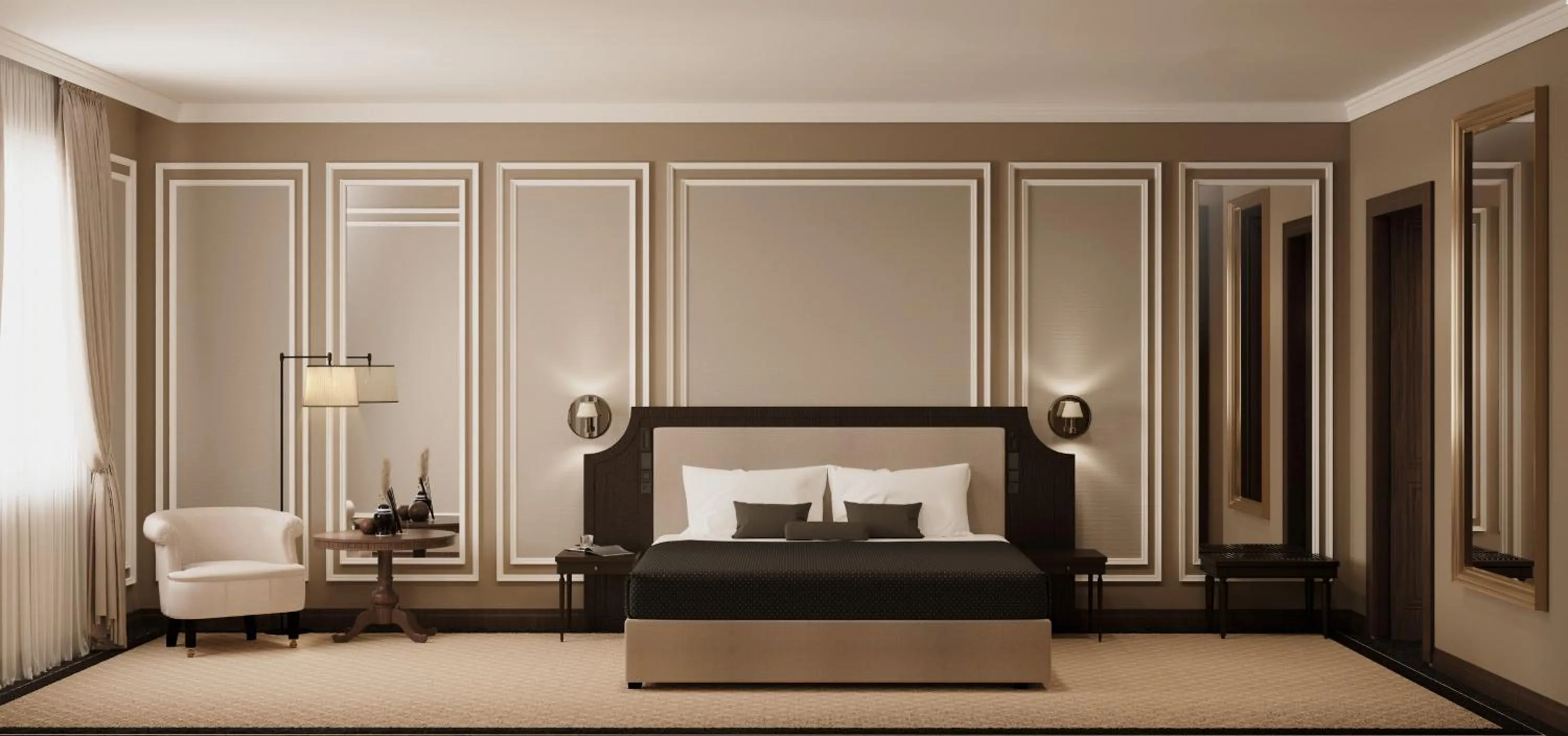 Bed in GoldenEye Hotel & Casino