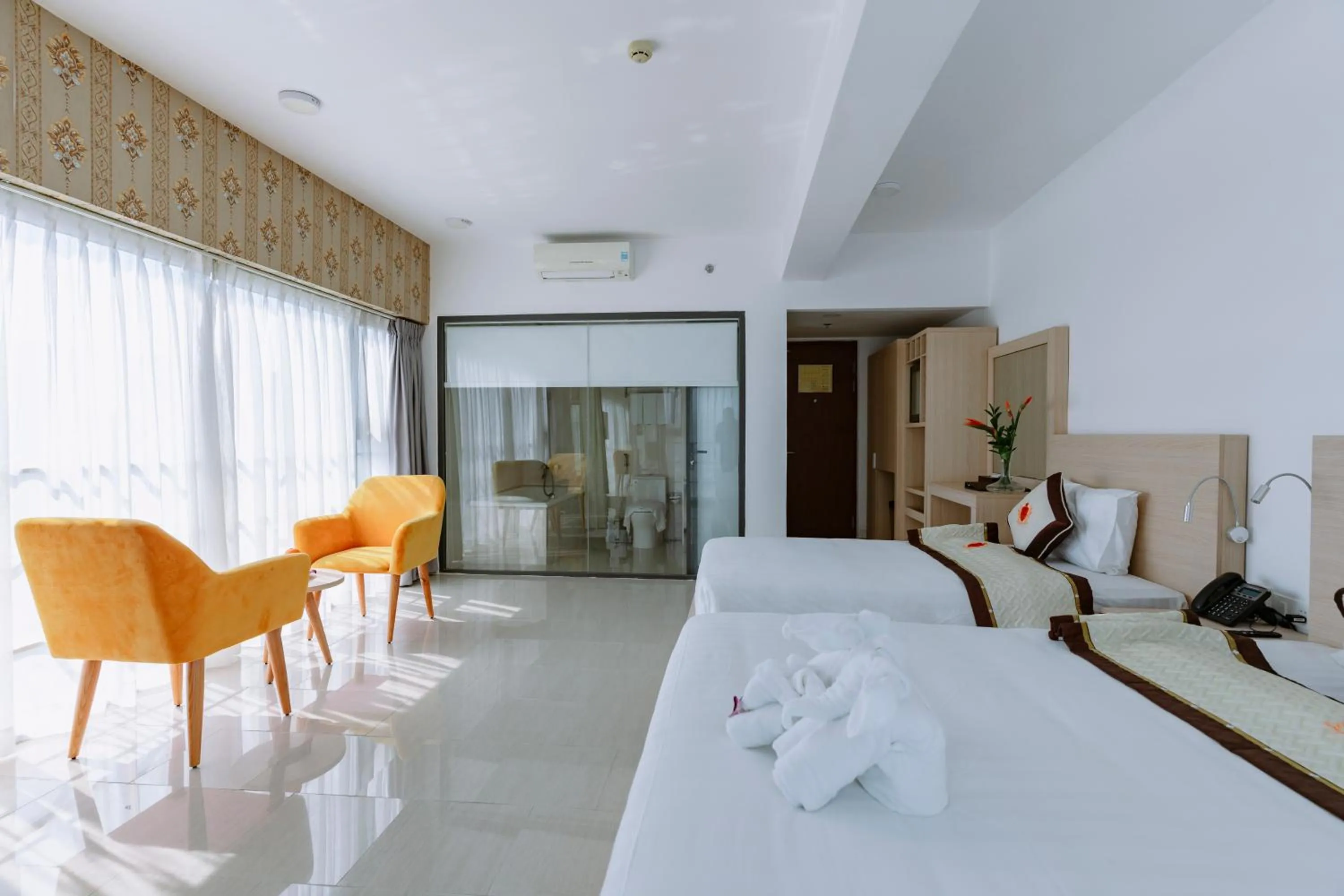 Bed in Napoleon Nha Trang Hotel