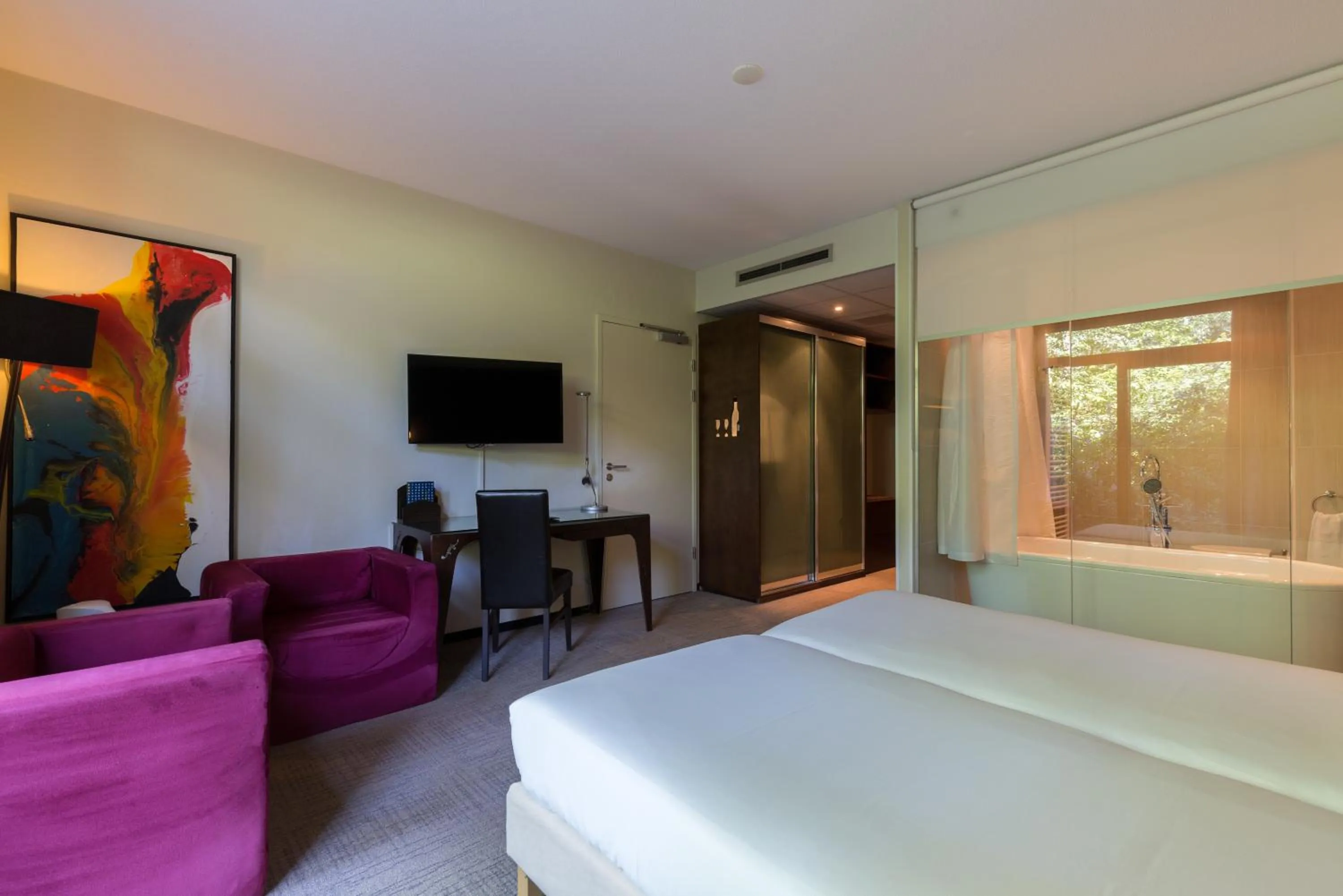 Bedroom, Bed in Fletcher Hotel-Restaurant Jagershorst-Eindhoven