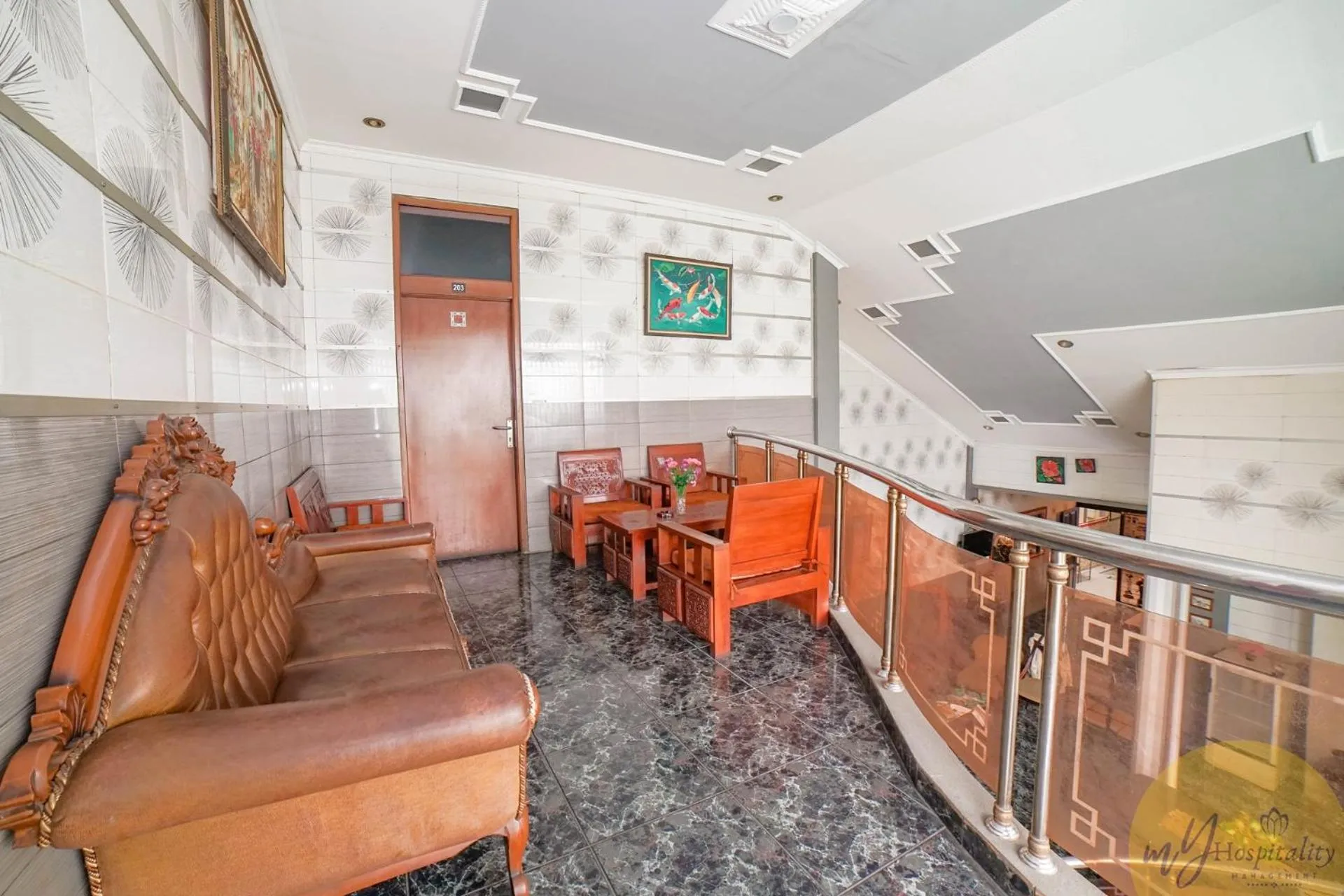 Seating area in Hotel Patradisa by My Hospitality