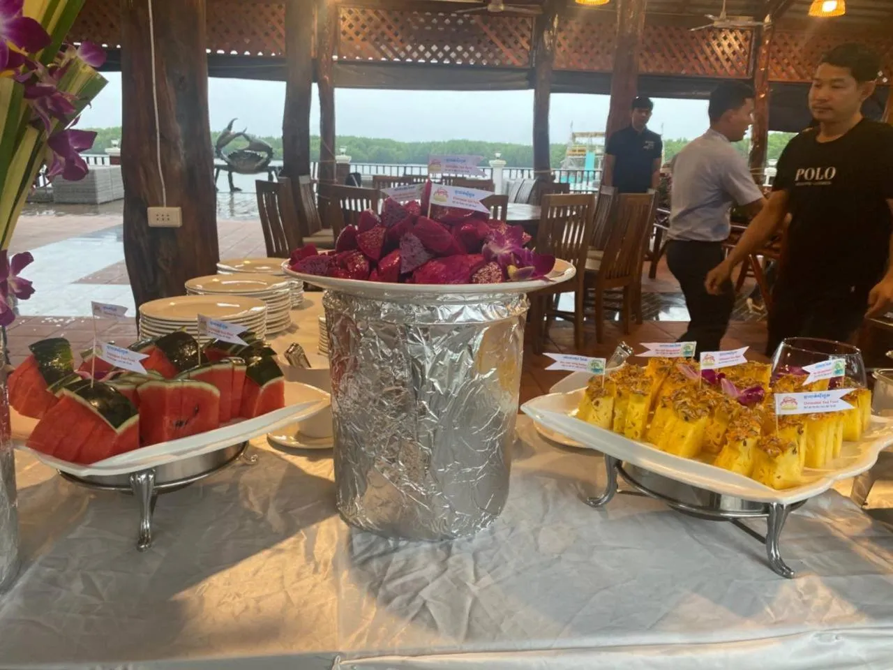 Buffet breakfast in Nov Koh Kong Resort