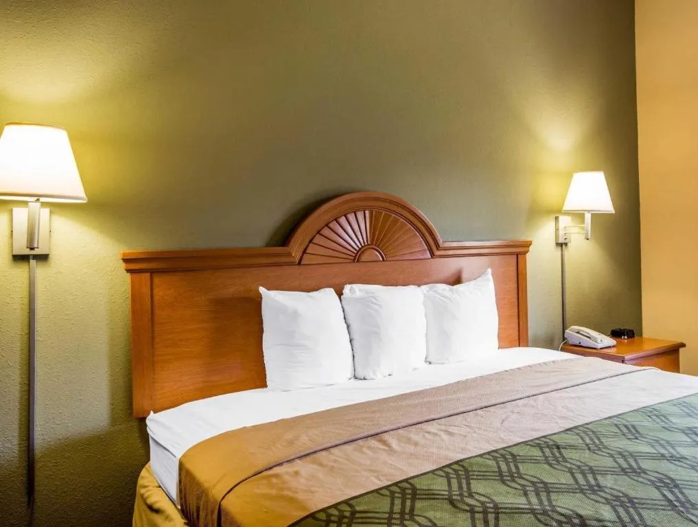 Bed in Econo Lodge Valdosta Mall Area