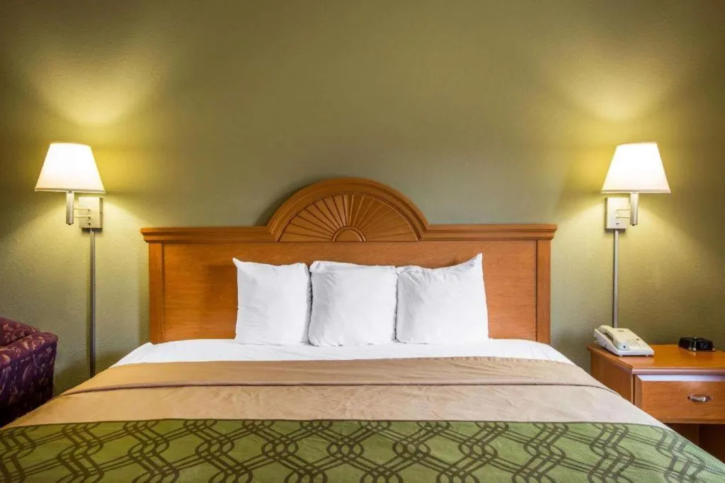 Bed in Econo Lodge Valdosta Mall Area