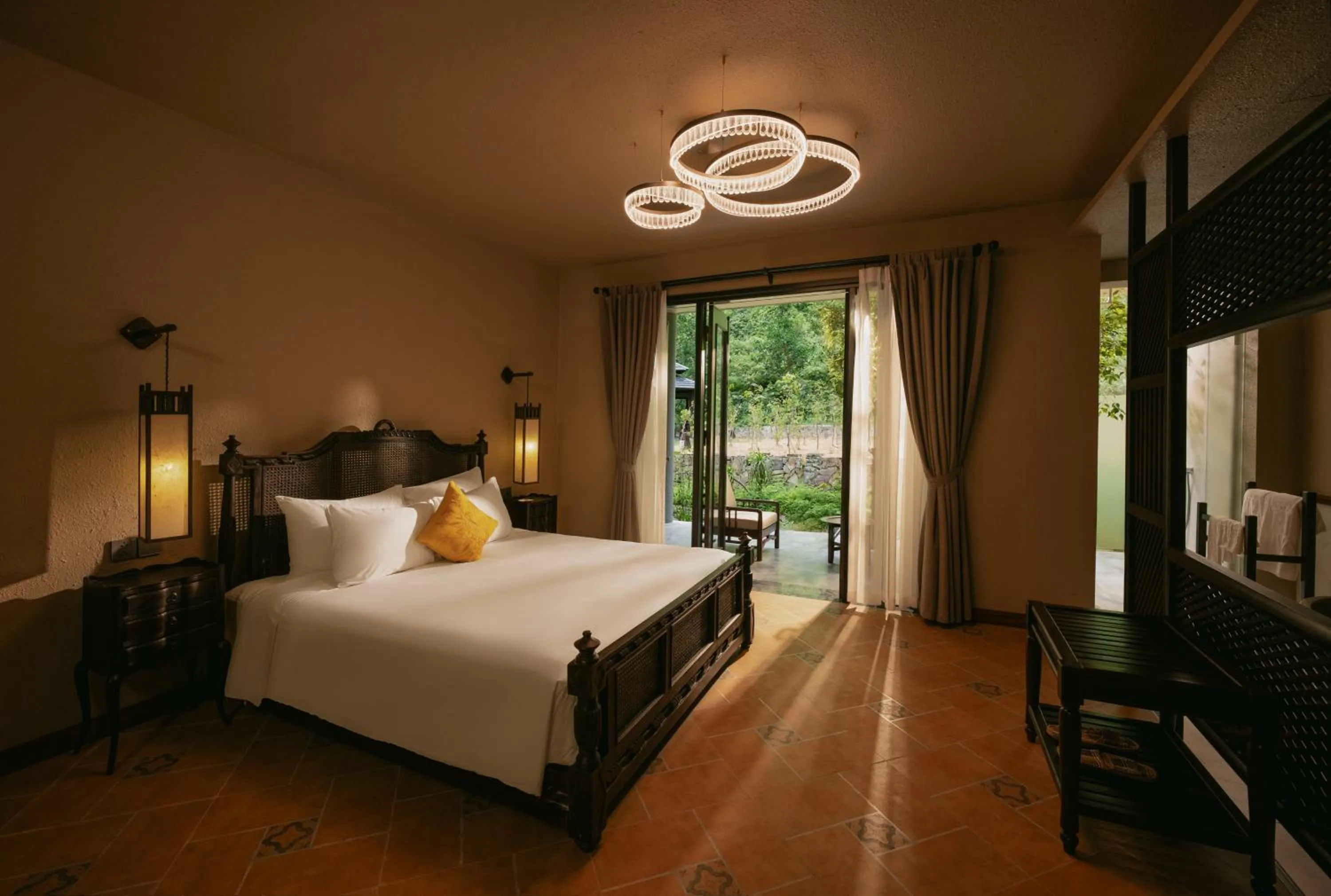 Bed in Jiva Hoa Lu Retreat