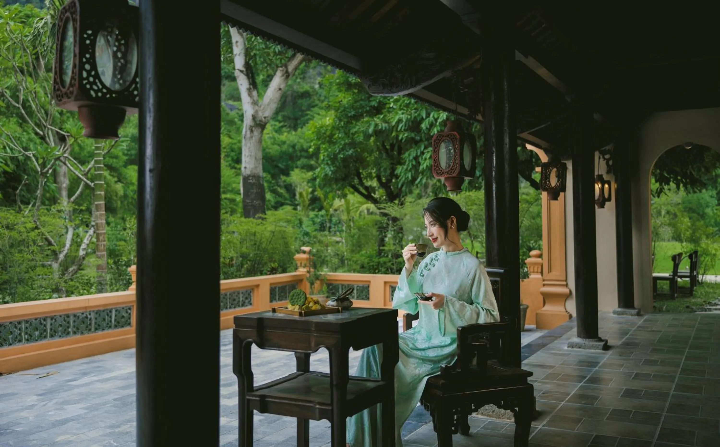 Patio in Jiva Hoa Lu Retreat