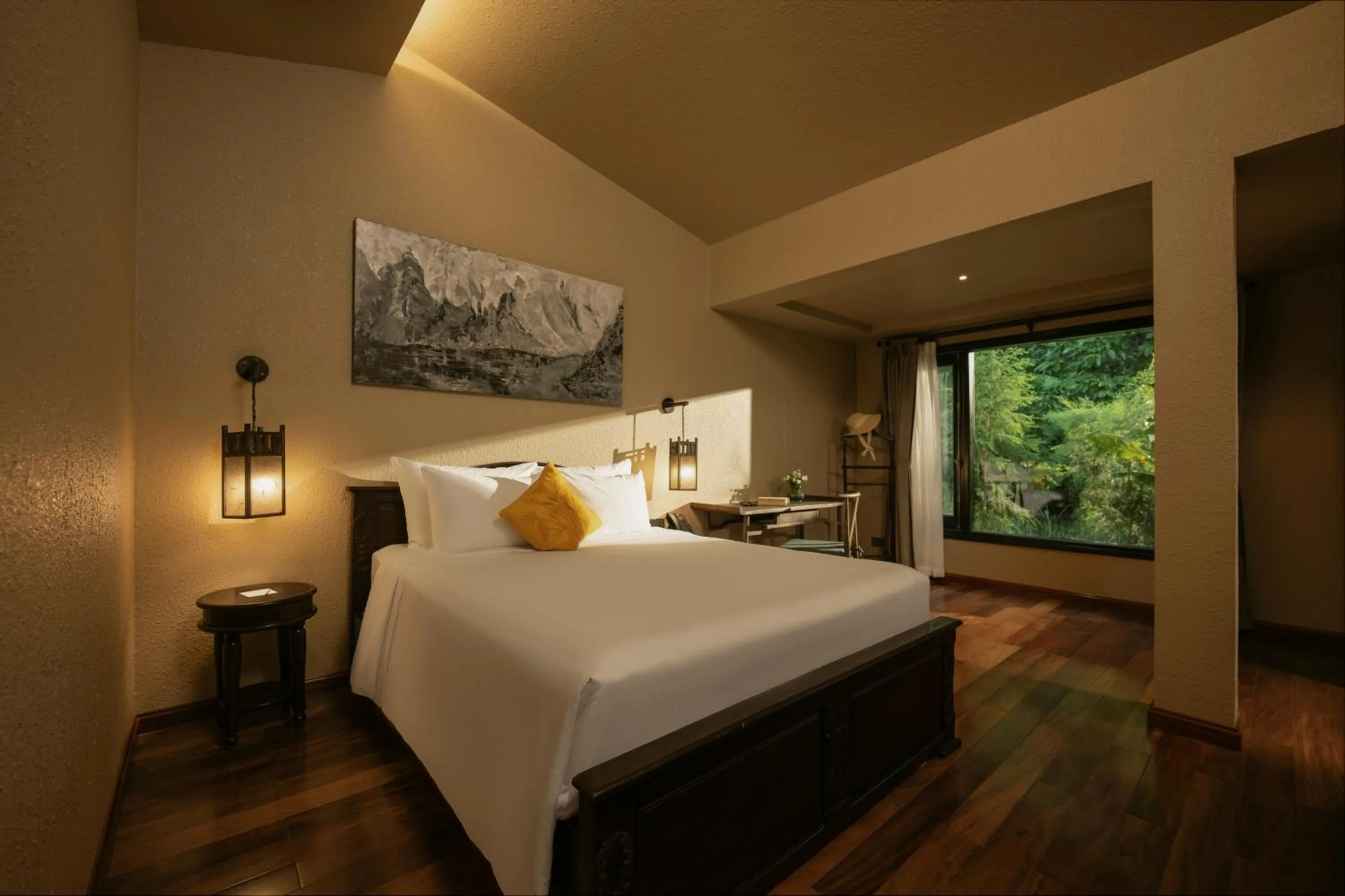 Bed in Jiva Hoa Lu Retreat