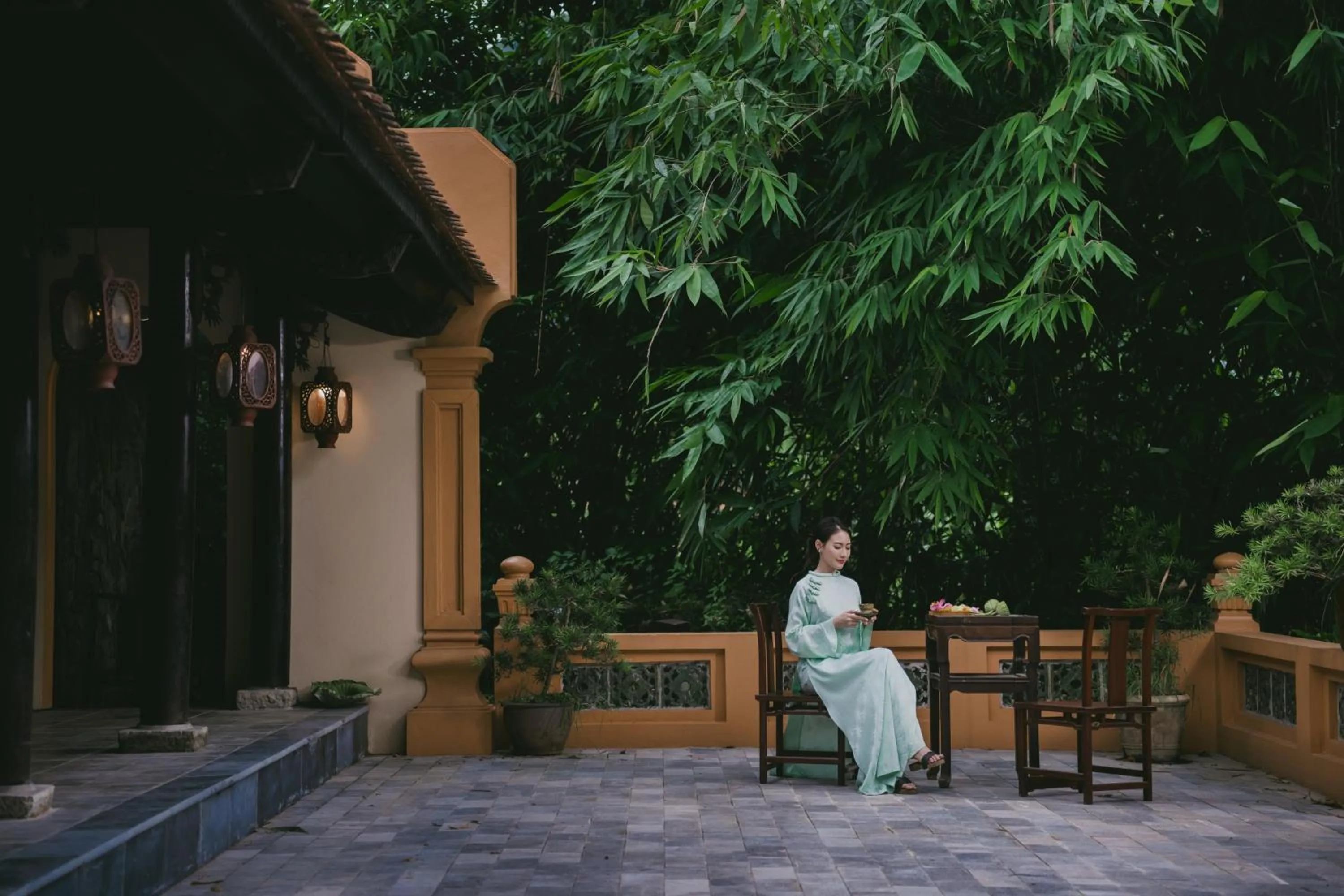 Patio in Jiva Hoa Lu Retreat
