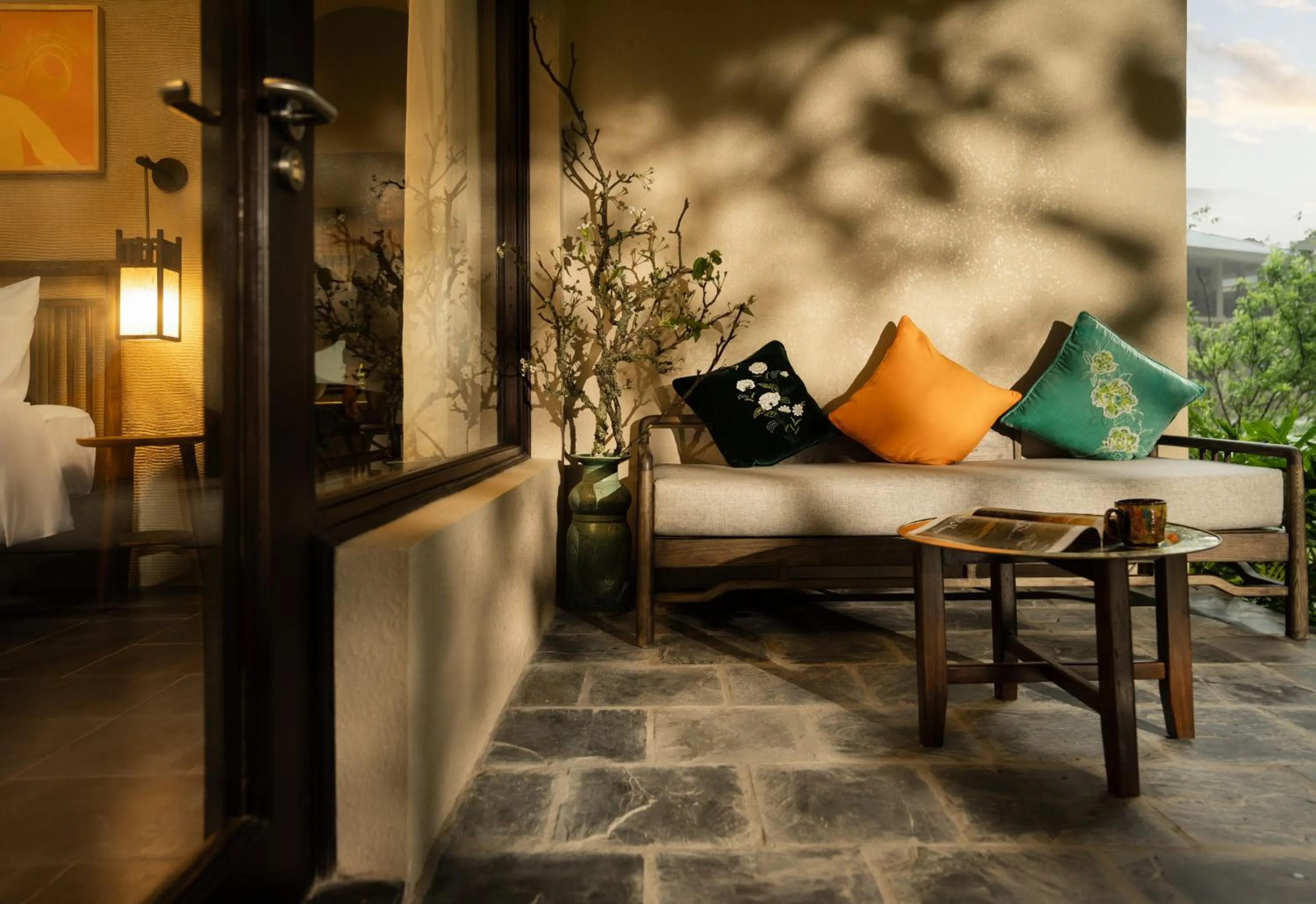 Patio in Jiva Hoa Lu Retreat