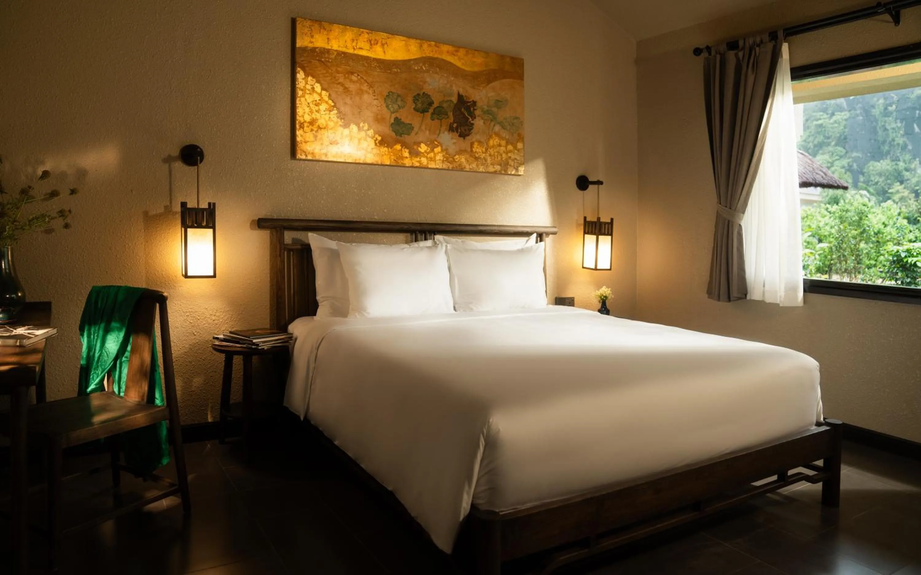 Bed in Jiva Hoa Lu Retreat