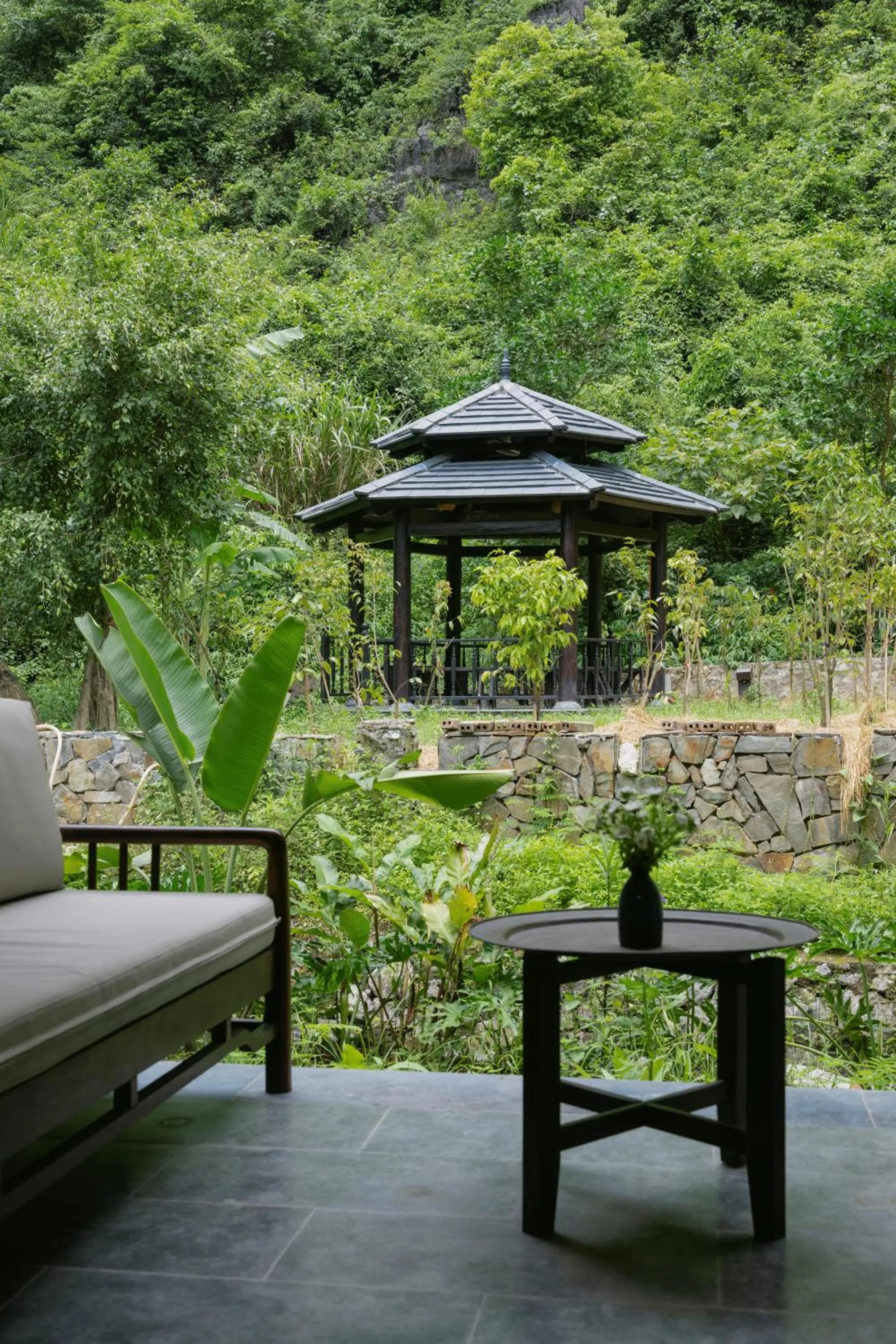 Patio in Jiva Hoa Lu Retreat