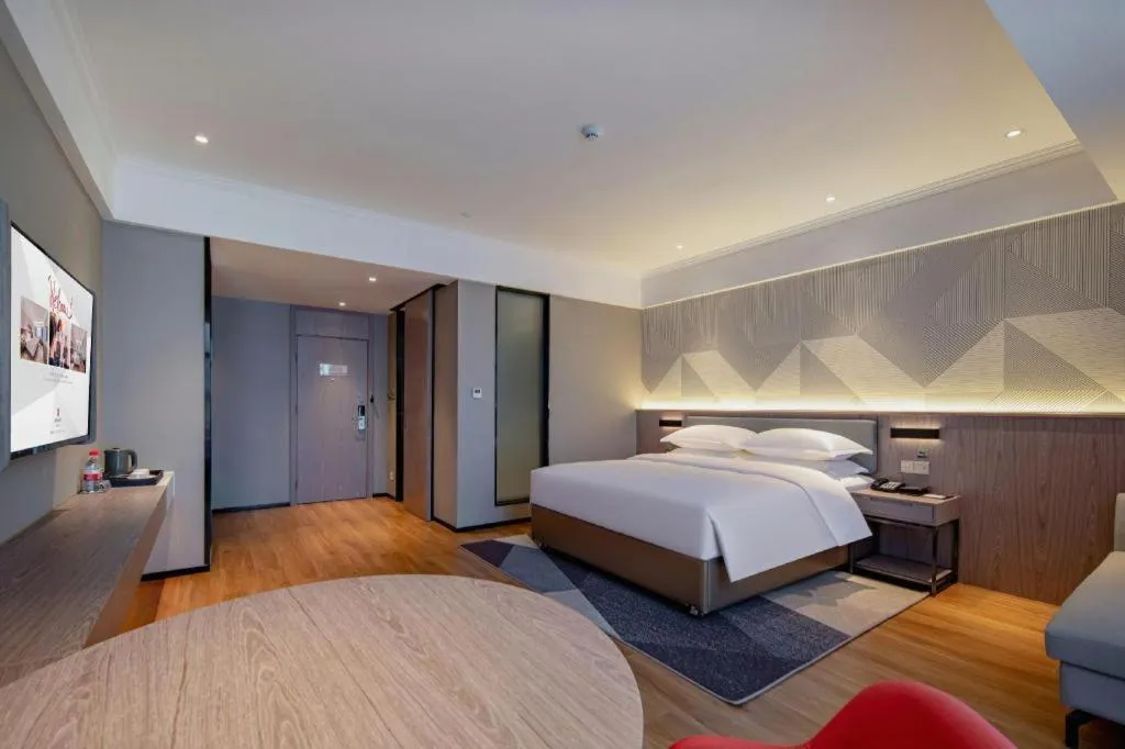 Bed in Borrman Hotel Nanning Wuming Center