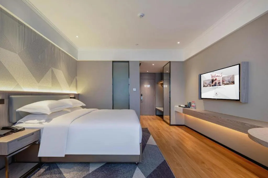 Bed in Borrman Hotel Nanning Wuming Center