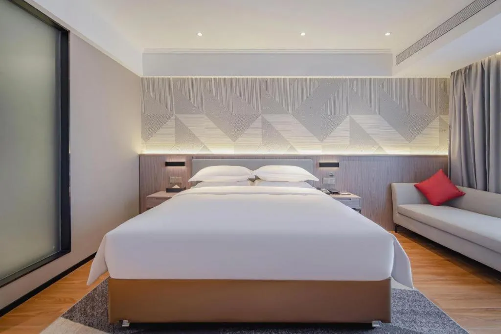 Bed in Borrman Hotel Nanning Wuming Center