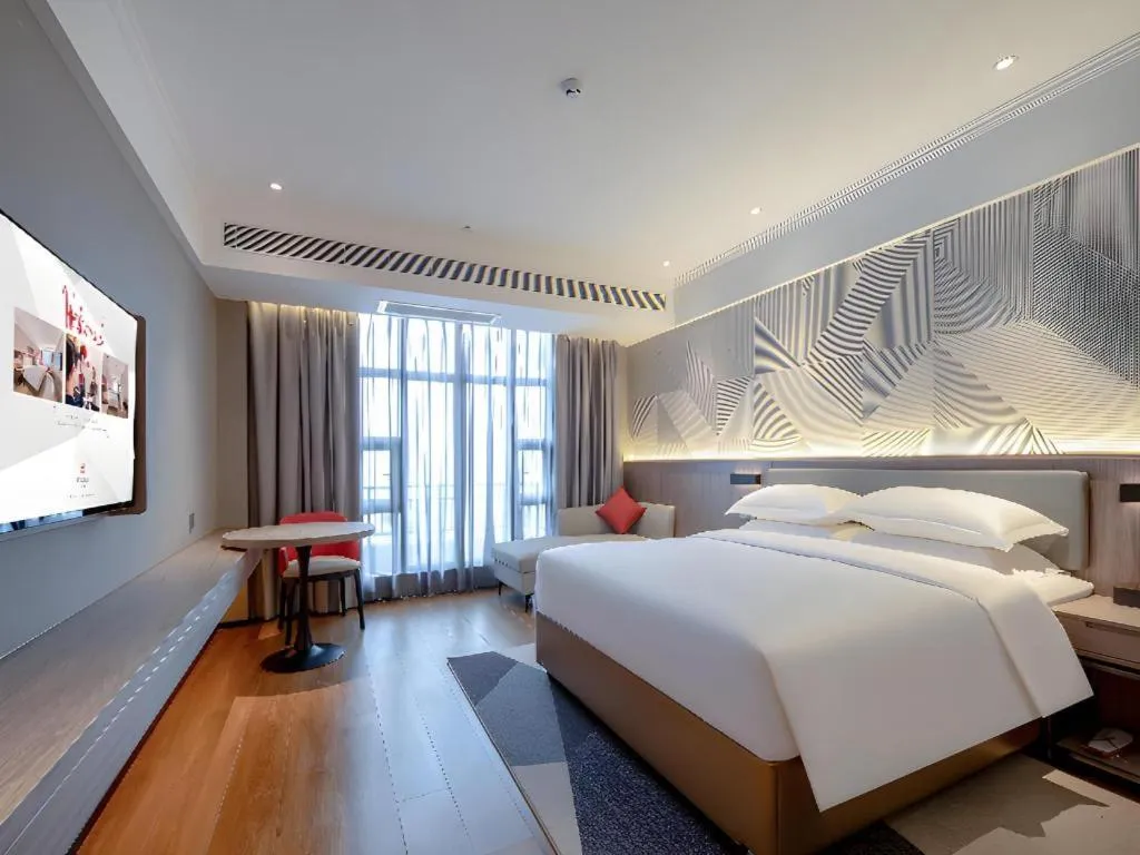 Bed in Borrman Hotel Nanning Wuming Center