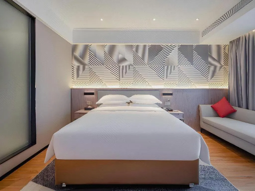 Bed in Borrman Hotel Nanning Wuming Center