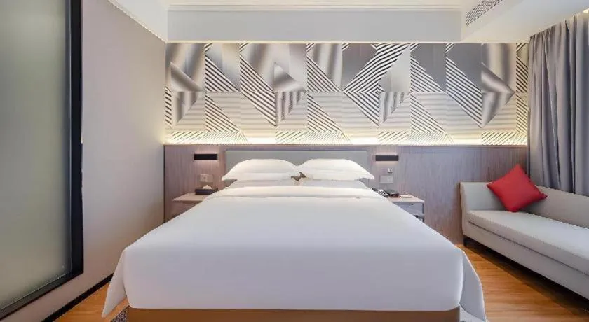 Bed in Borrman Hotel Nanning Wuming Center