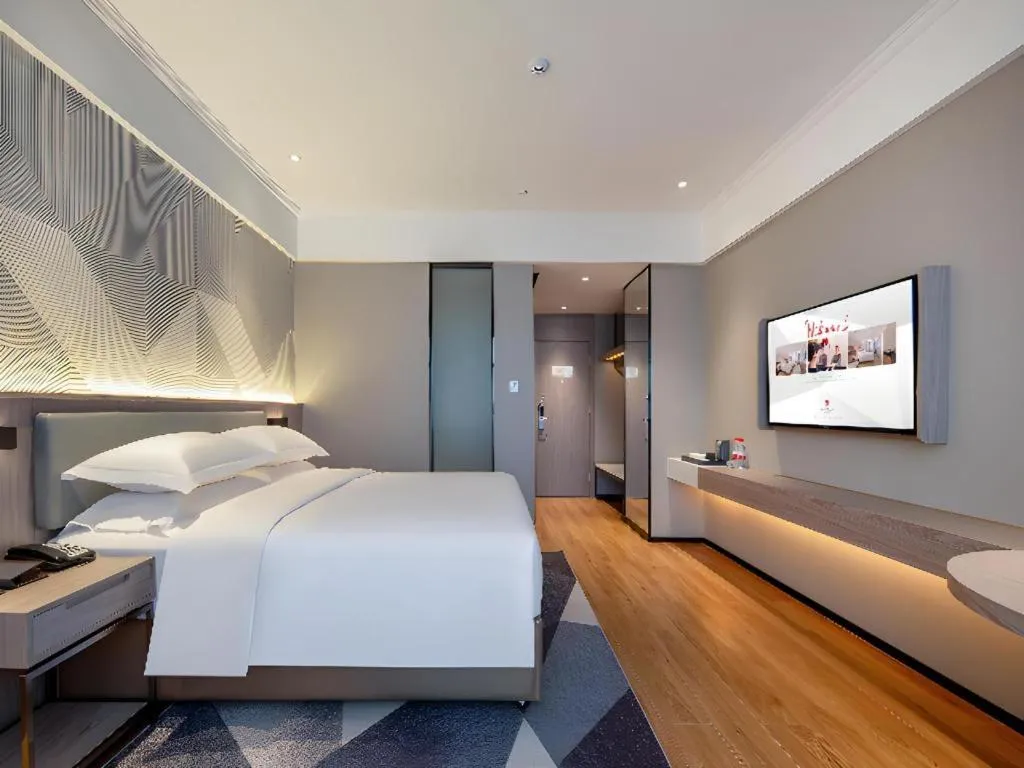 Bed in Borrman Hotel Nanning Wuming Center